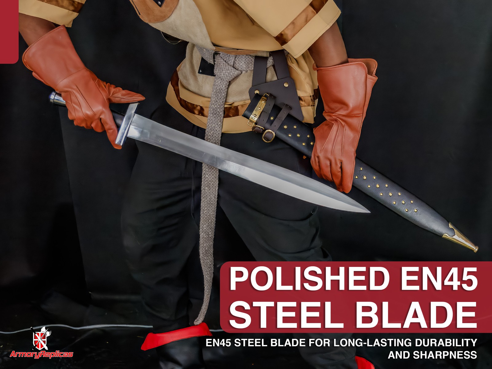 Hand Forged Greek Hoplite Warrior Sword, EN45 Steel – Sharp & Battle Ready