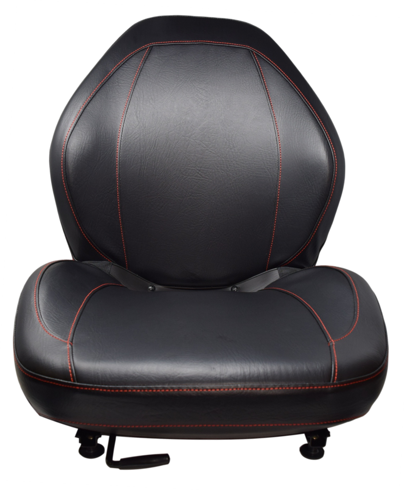 Skid Steer Black Seat with Slides Bobcat Case Ford Gehl John Deere New Holland