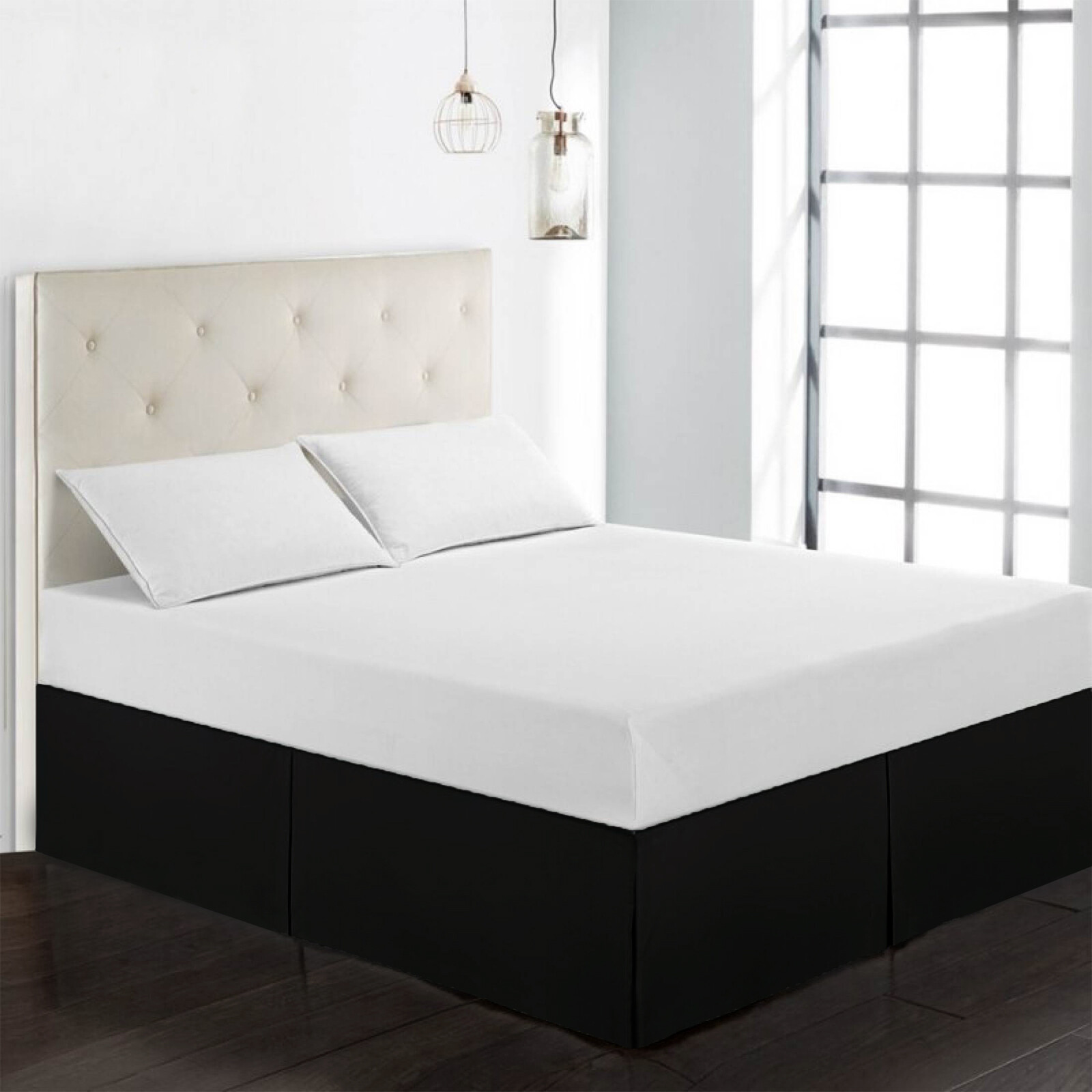 Bed Skirt Premium Full Queen King Size Microfiber Hotel Quality 14" Drop Skirts