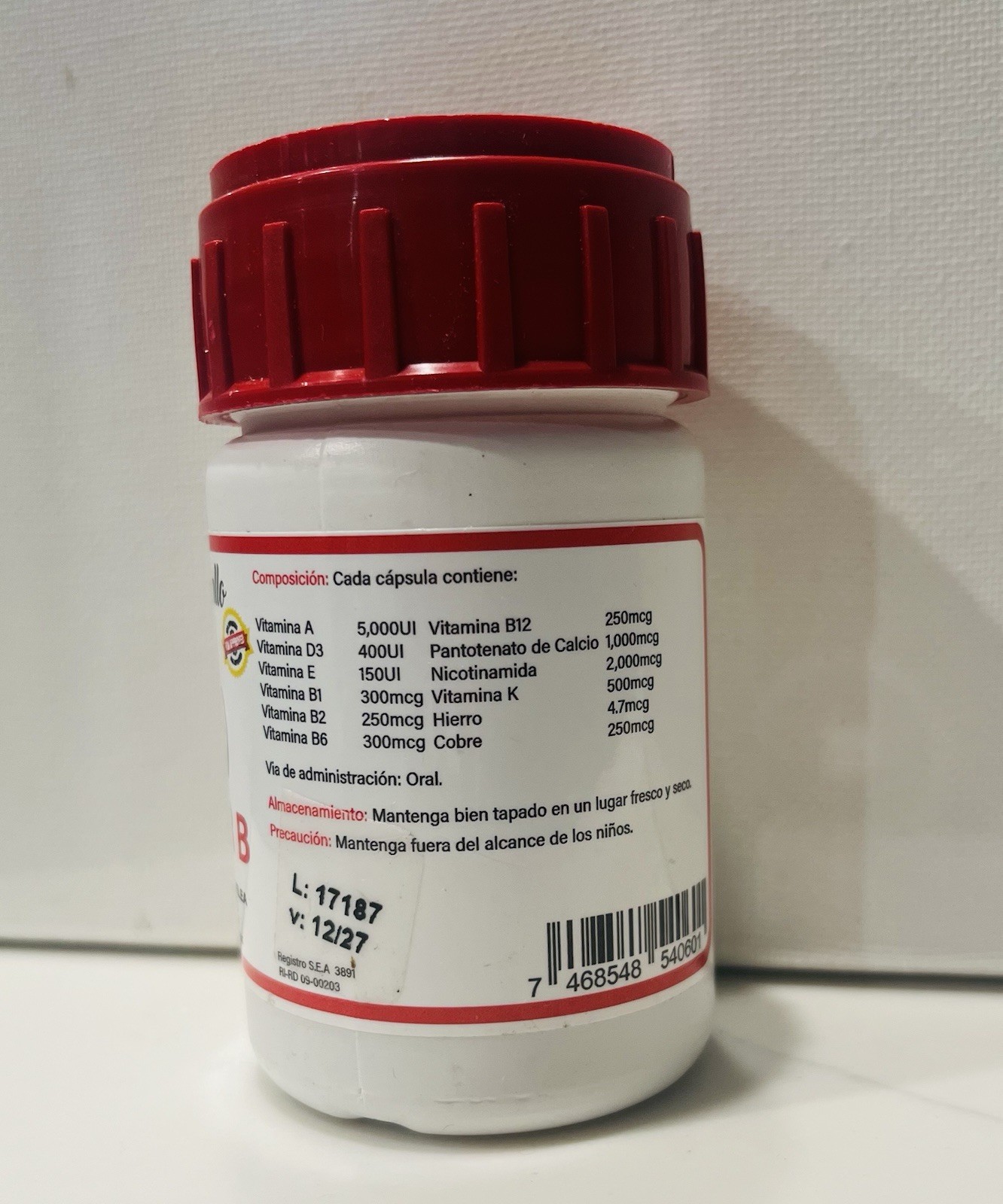 Gallo Fuerte Super B Vitamin 500 Tablets