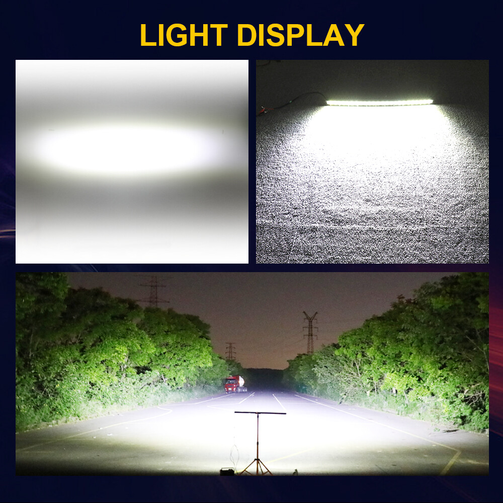 For Can-am Maverick X3 XDS XRS Roof 50" Curved LED Light Bar+RGB 4" Pods +Wire