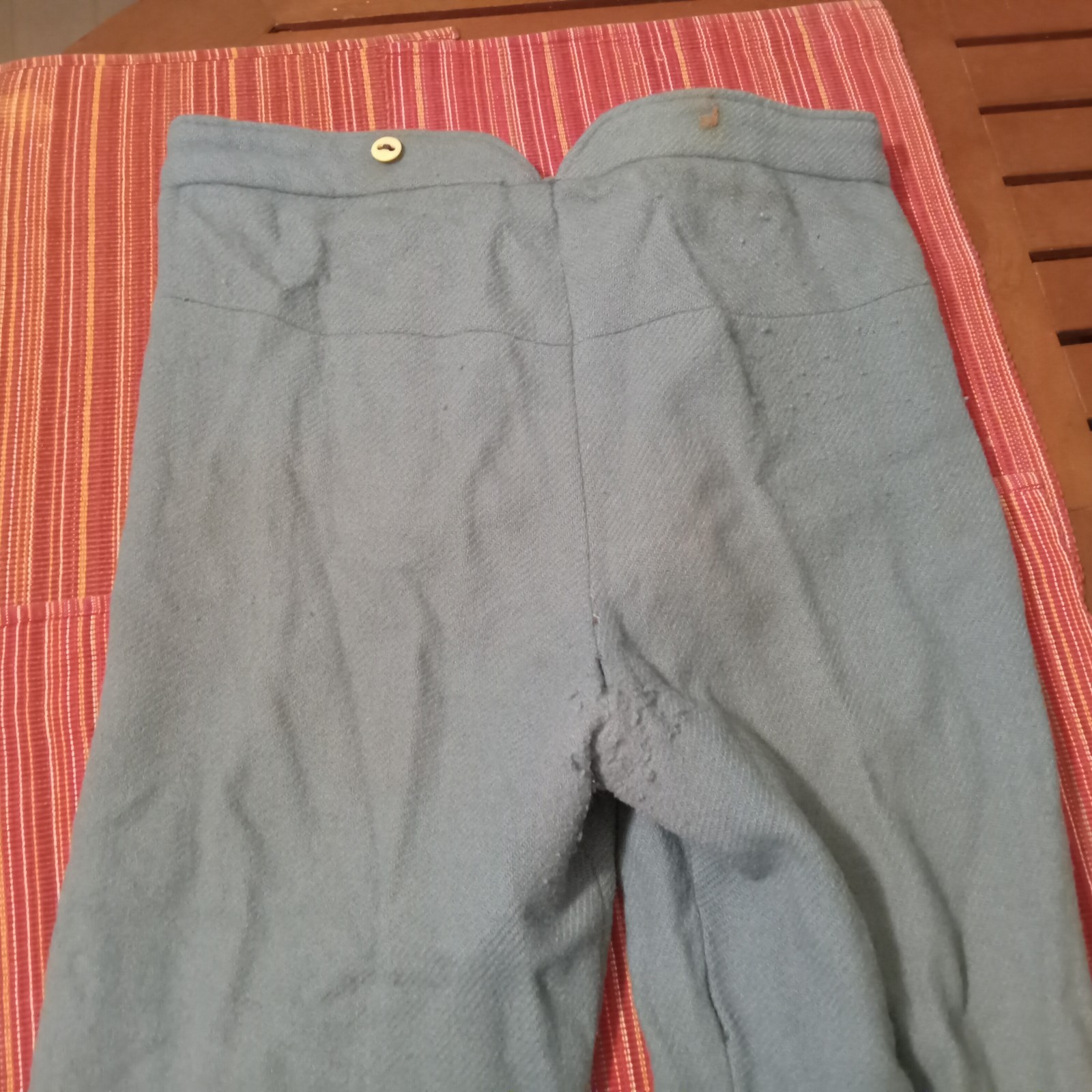 Vintage Civil War Reenactment Union Infantry Wool Trousers Used