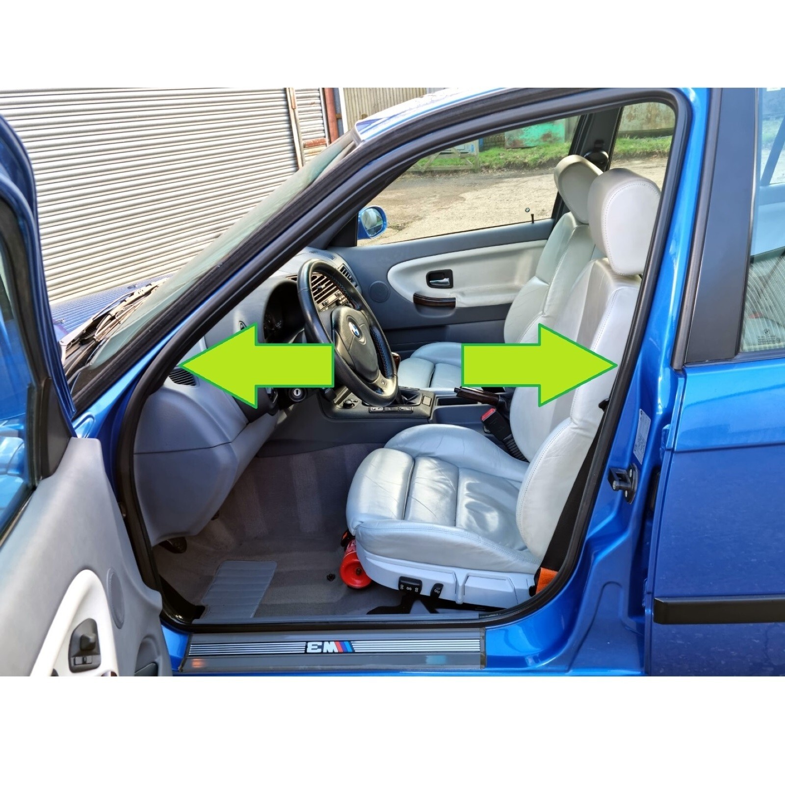 BMW E36 3 Series Sedan Rubber Door Seal Weatherstrip Kit 4 Piece Set 51728196289