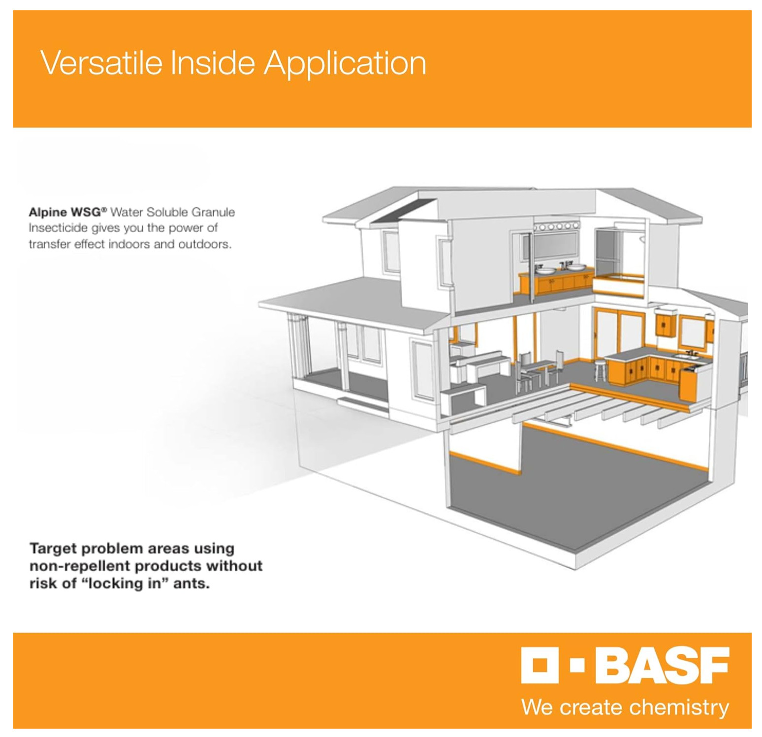 BASF Alpine WSG Water Soluble Granule Insecticide, Indoor Outdoor Pest Control
