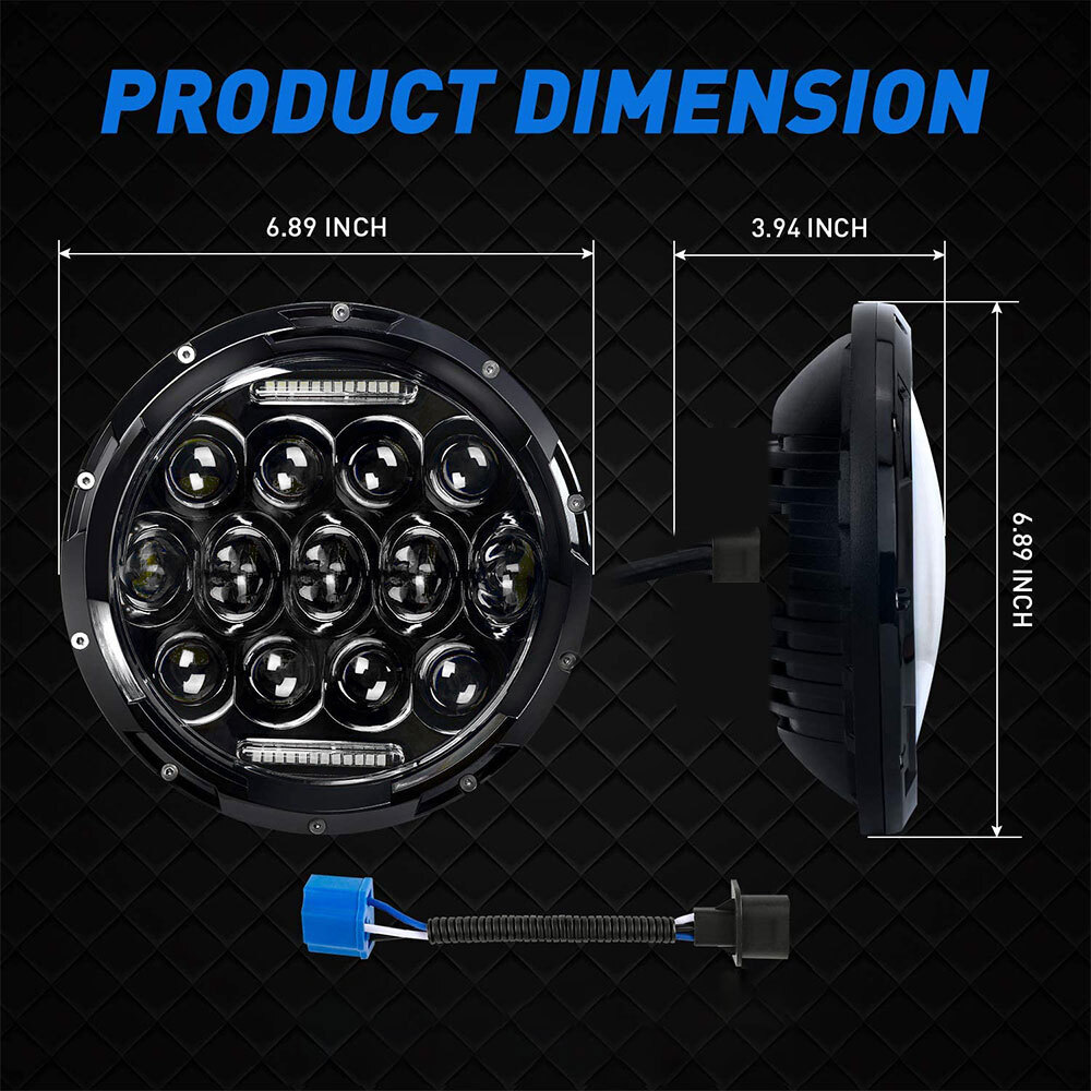 For Suzuki Intruder Volusia VS VL 700 800 1400 1500 Boulevard LED Headlight Kit