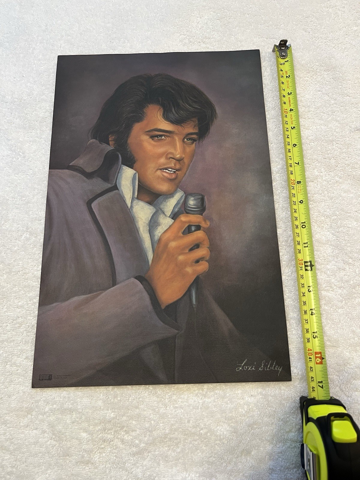 ELVIS PRESLEY 17 x 11 Poster Print by Loxi Sibley 1976 Concert Boxcar Excellent
