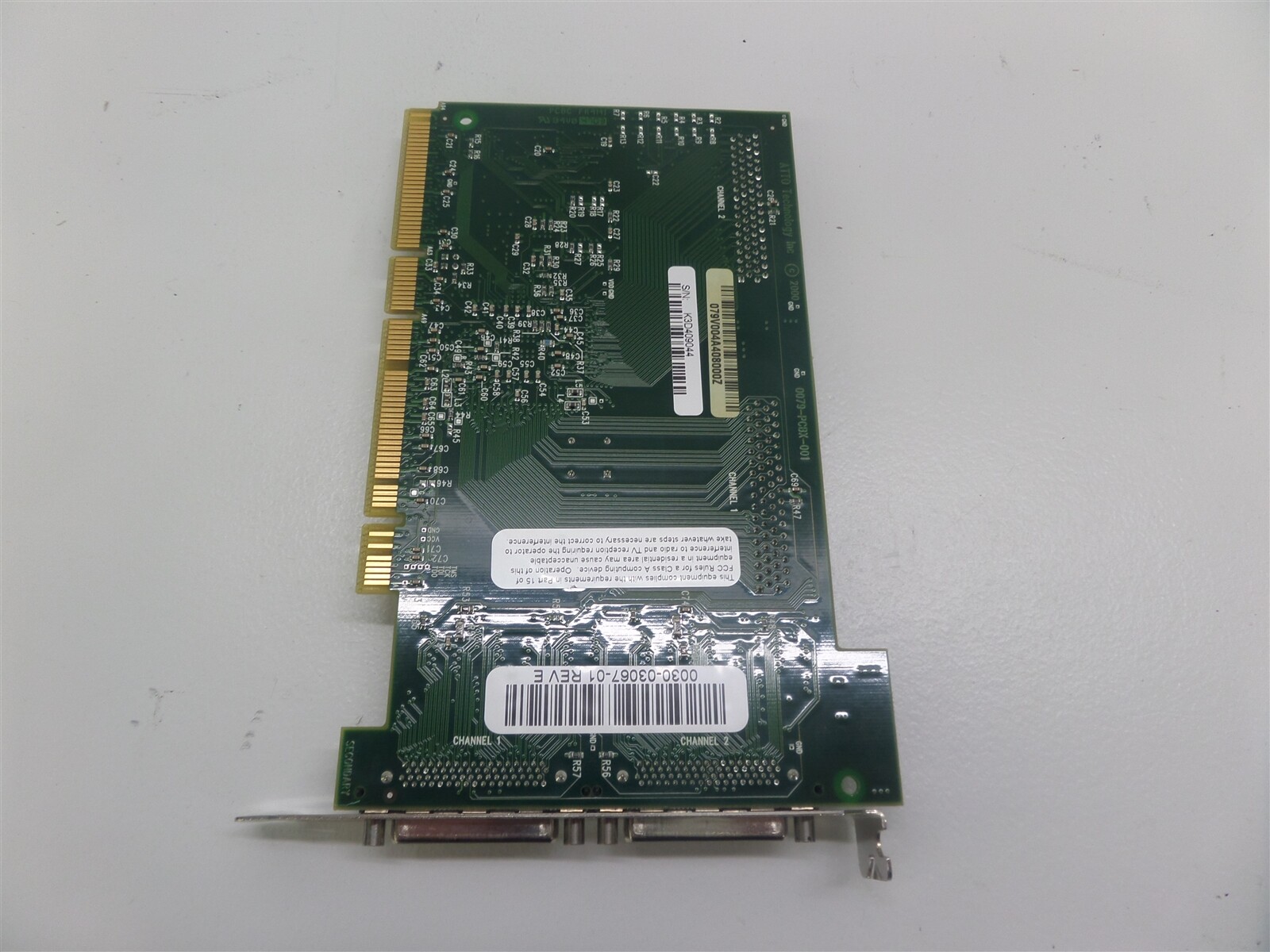ATTO ExpressPCI UL3D Host Dual Channel SCSI Controller Card Express PCI-X