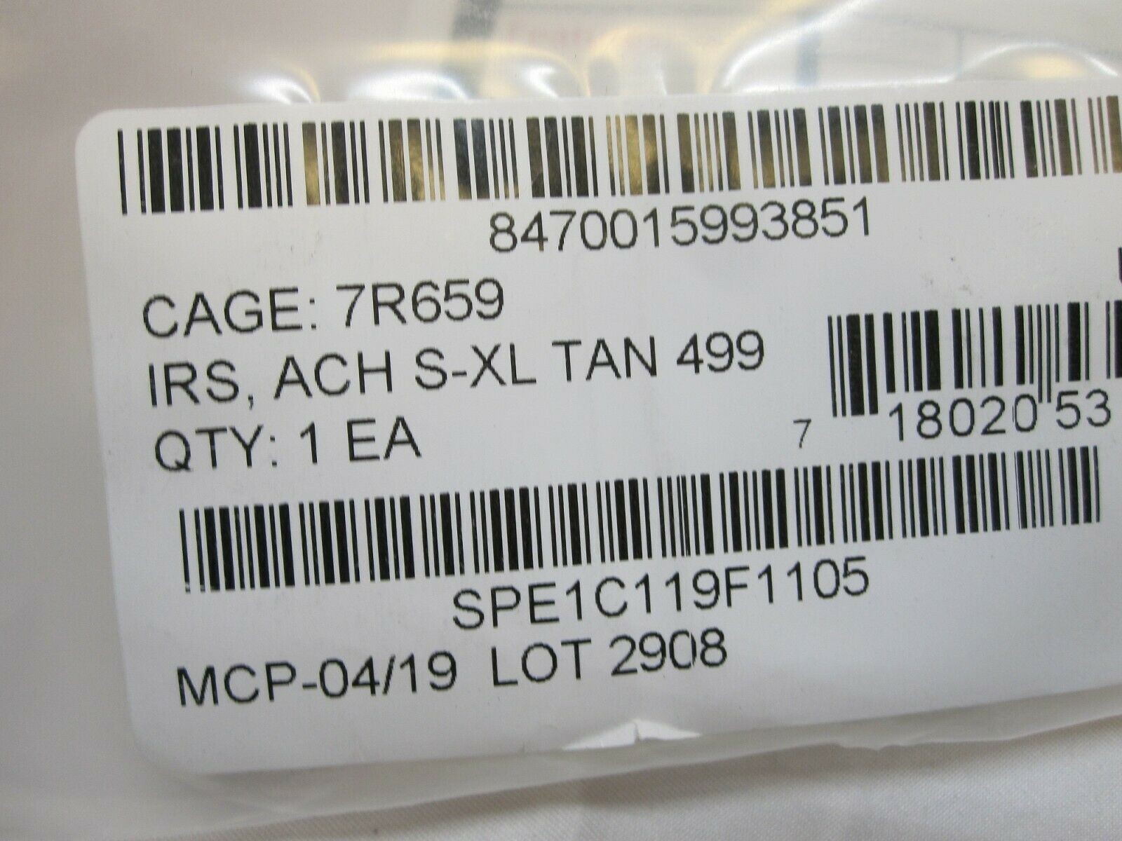 IMPROVED 4 POINT CHIN STRAP COYOTE/TAN H-NAPE ACH HELMET RETENTION SYSTEM