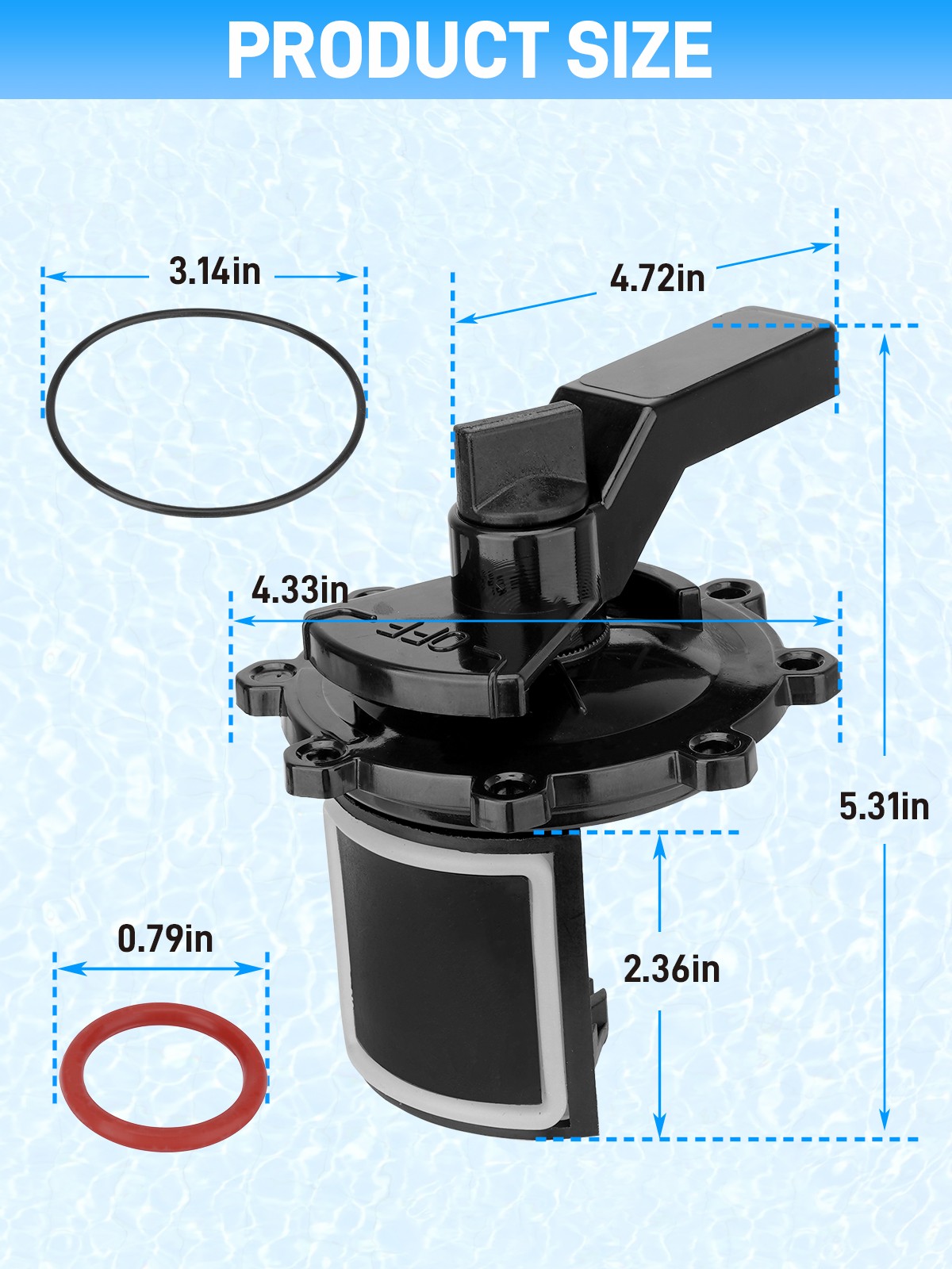 2PCS Pool Diverter Valve 4720 Rebuild Kit Complete For Zodiac Jandy 2-way/3-way