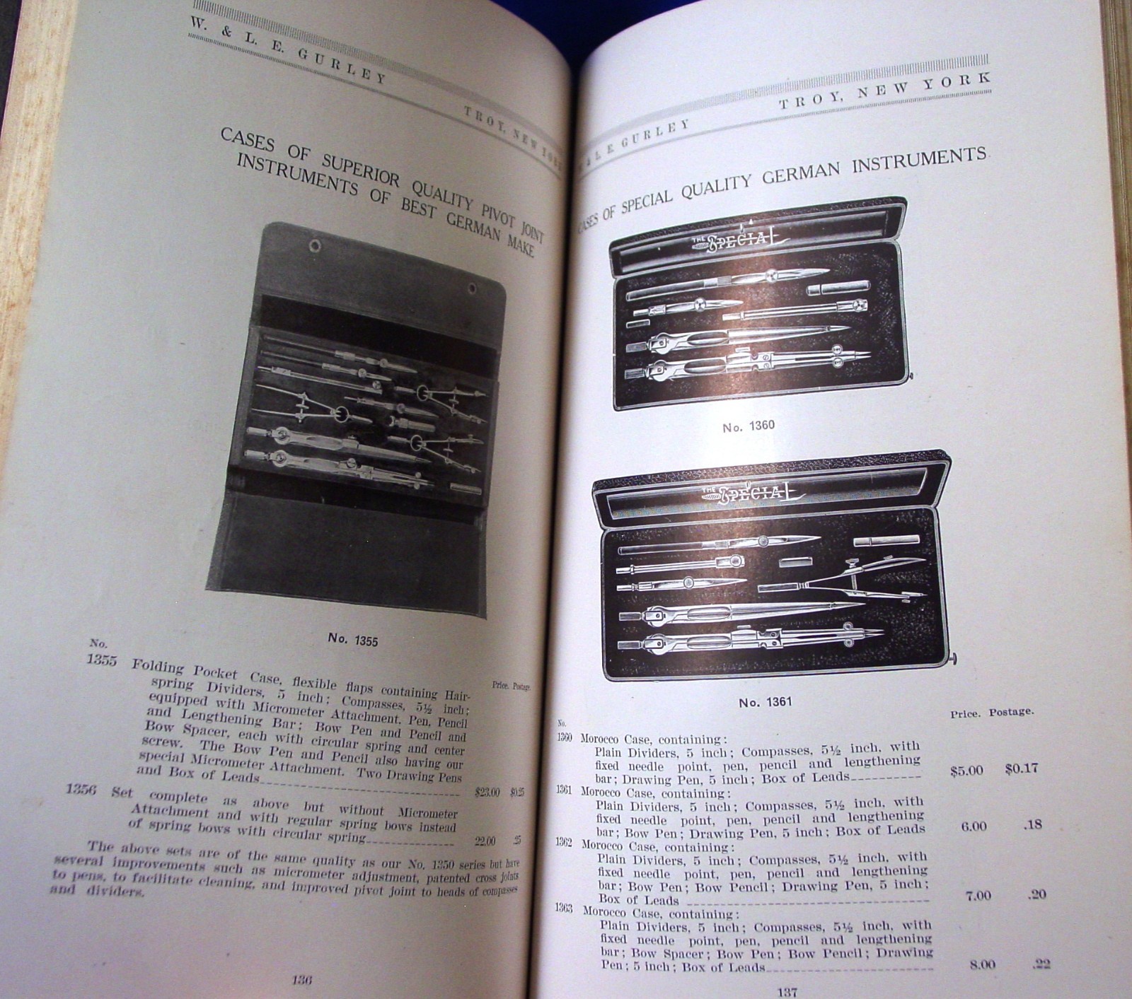 1913 Gurley Engineering Surveying & Drafting Insts. Catalog
