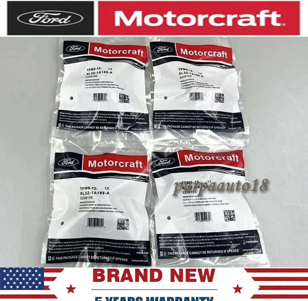 4PCS TPMS-12 Genuine TIRE PRESSURE MONITORING SENSOR 9L3Z-1A189-A OEM Original