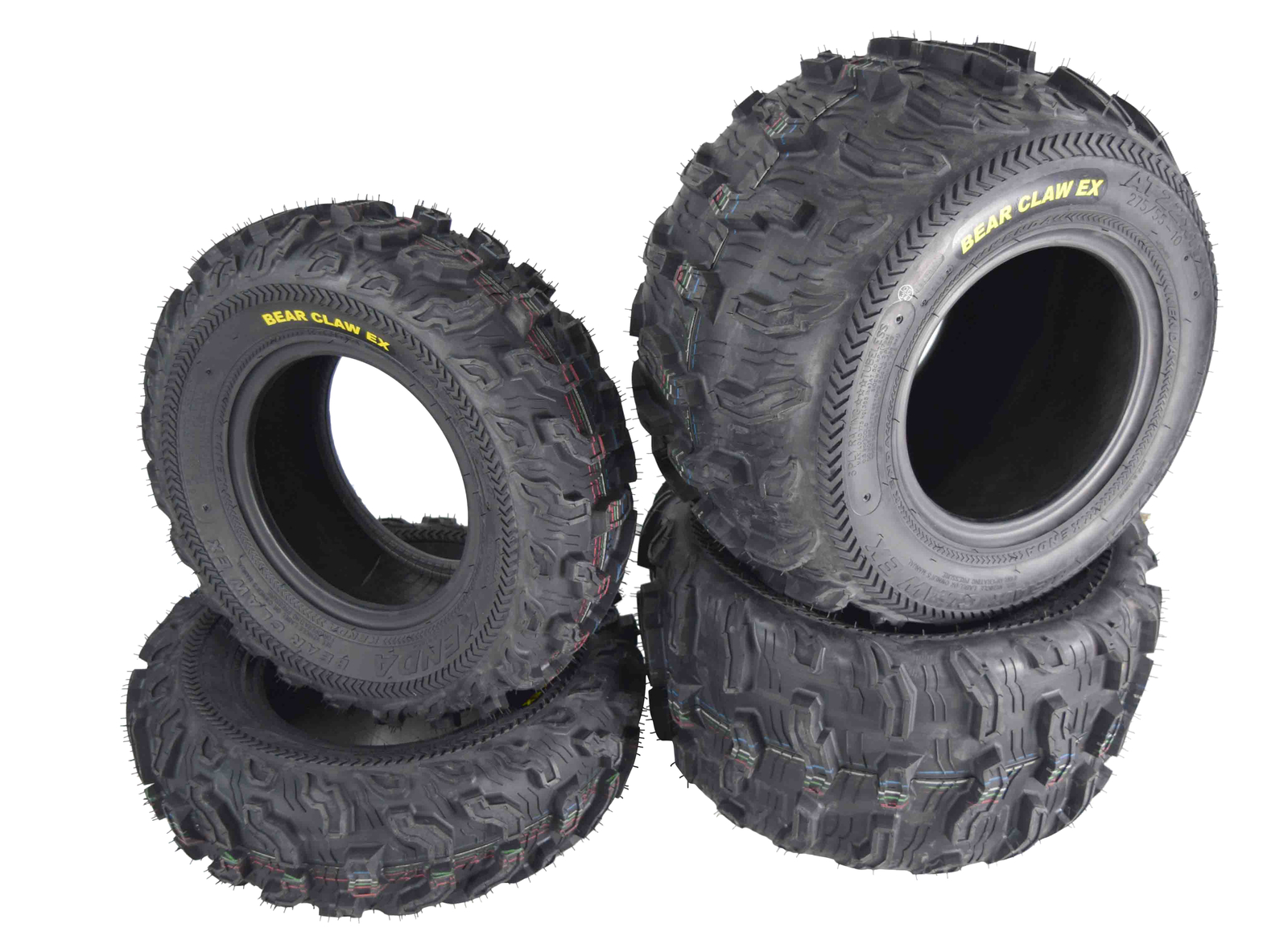 Kenda Bear Claw EX 22x7-10 F 22x11-10 R ATV 6 PLY Tires Bearclaw - 4 Pack Set