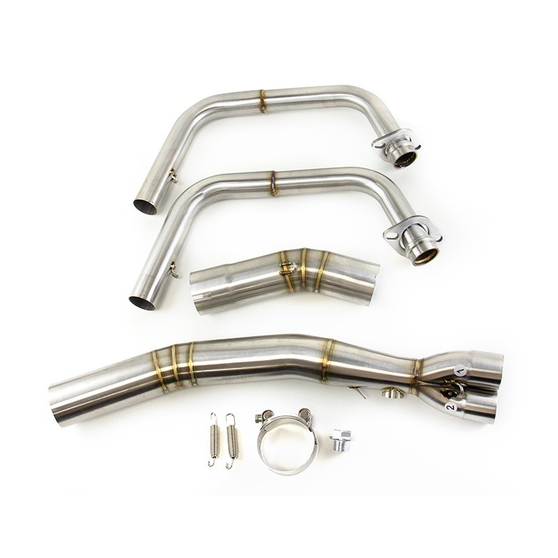 Full System Exhaust Muffler Header Pipe For Kawasaki Z400 Ninja 400 2017-2024