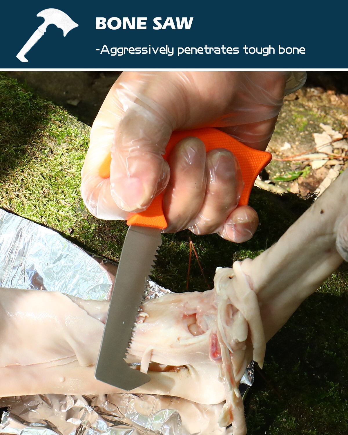 Dispatch 6PCs Hunting Knife Set - 3Cr13 Blades Deer/Elk Game Processor Kit