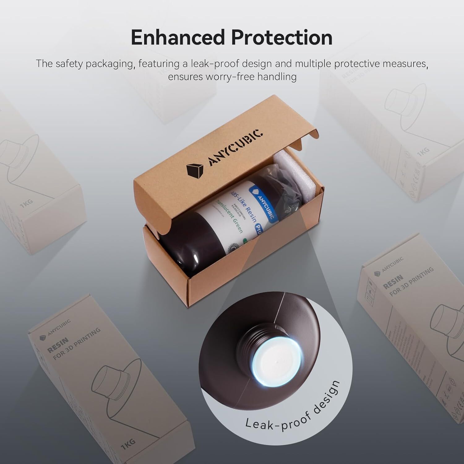 ANYCUBIC ABS-Like Pro 2 Resin 3KG/5KG/10KG 3D Printer Resin High Precision Lot