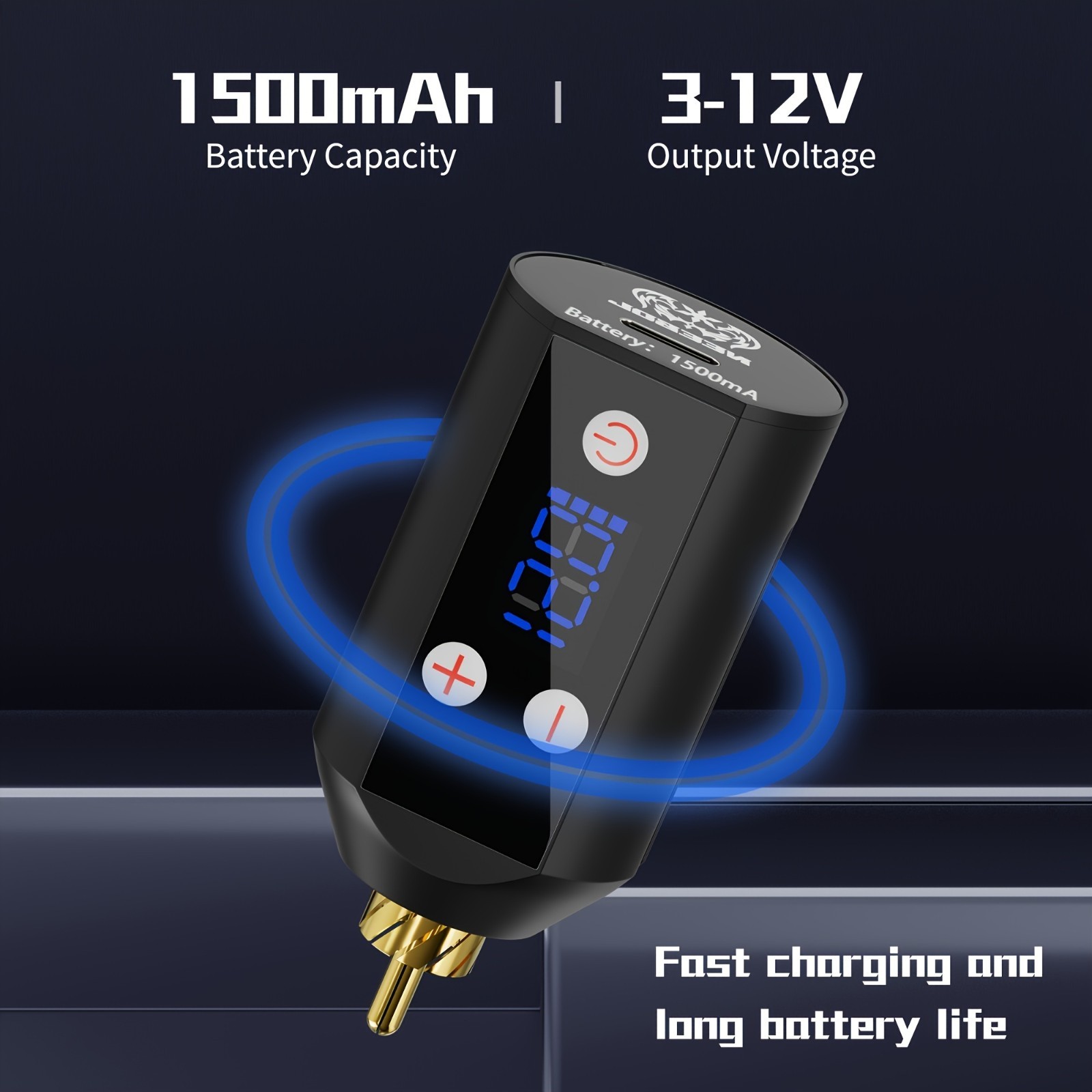 Wireless Tattoo Gun Kit Complete Rotary Pen Machine With Power Supply Ink Needle