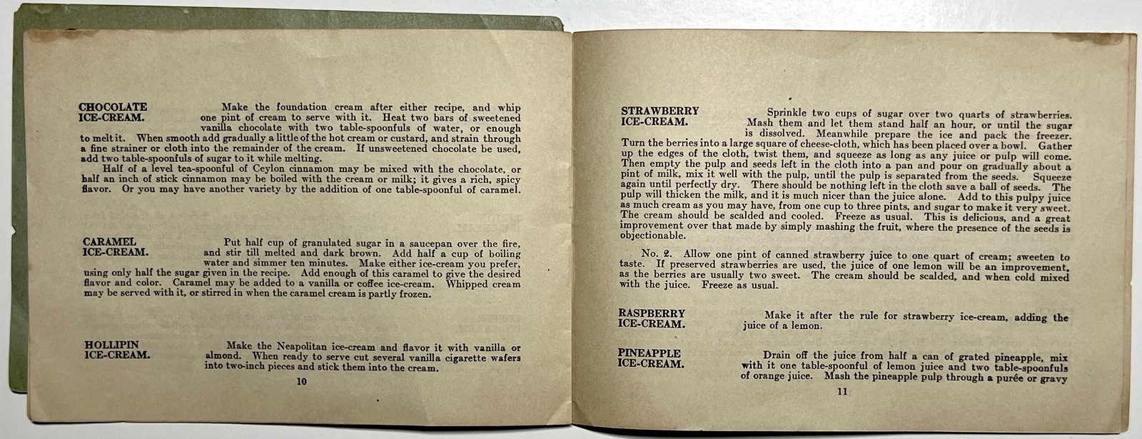 1905 FROZEN DAINTIES WHITE MOUNTAIN FREEZER ICE CREAM RECIPES BOOKLET LINCOLN NH