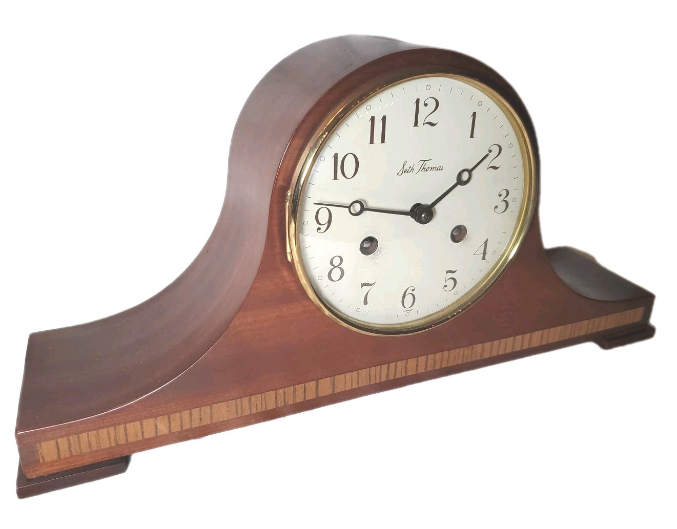Seth Thomas Lynton 2W 8 Day Mantel Clock Triple Hammer Strike  A‑208 Series