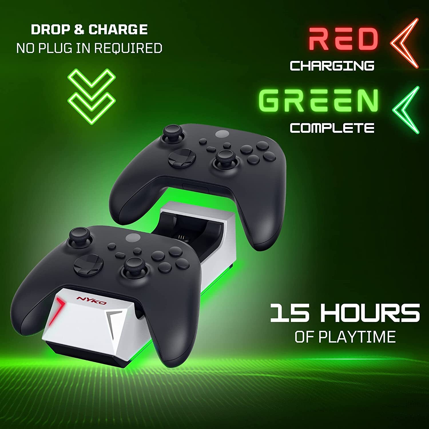 Dual Charging Dock with 2 Rechargeable Batteries for Xbox Series X/S and One