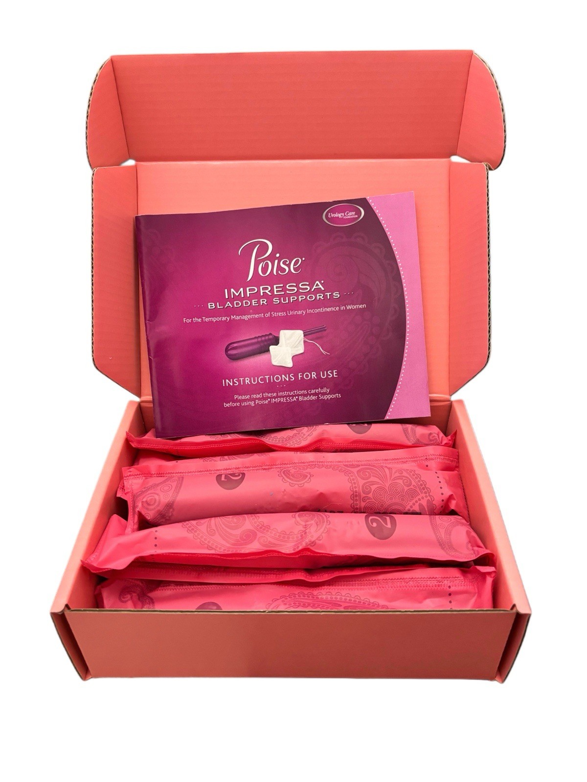 Poise Impressa 8 Count Incontinence Bladder Supports for Bladder Control Size 2