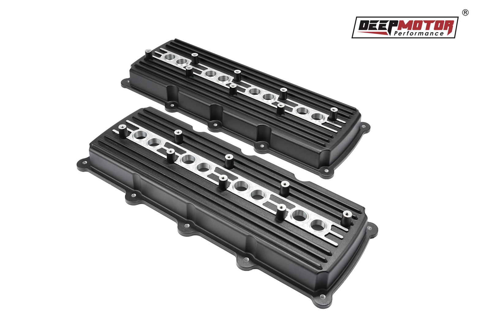 Deepmotor Aluminum Cast Valve Covers for Gen 3 III Hemi 5.7L 6.1L 6.4L Black