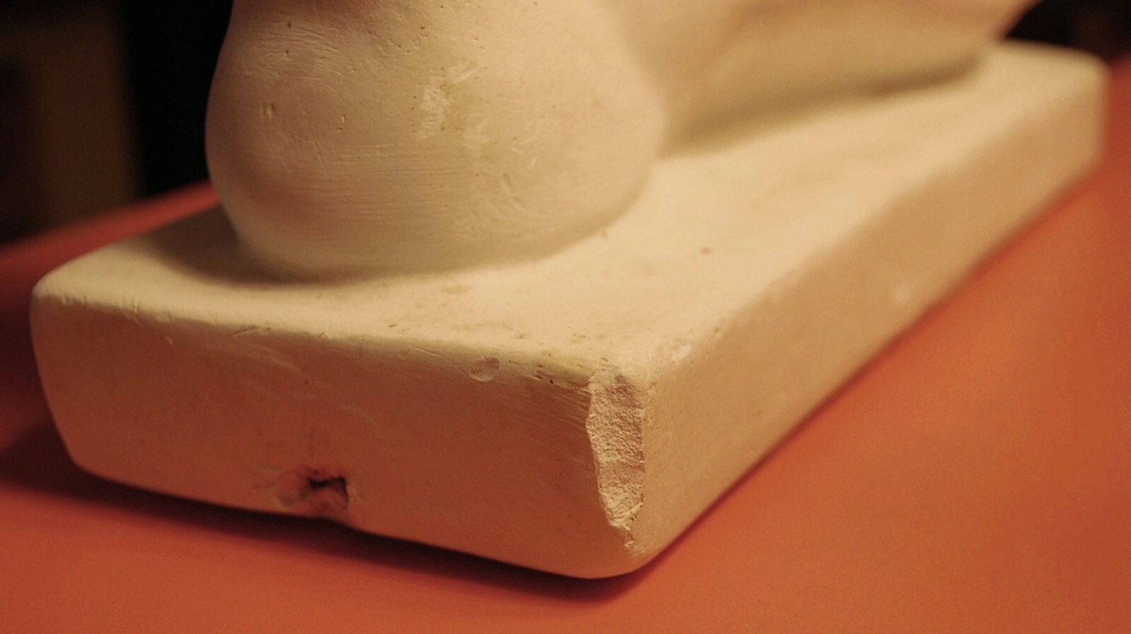 Antique Life Sized MALE HUMAN FOOT PLASTER CAST SCULPTURE 1920s European Art 10"