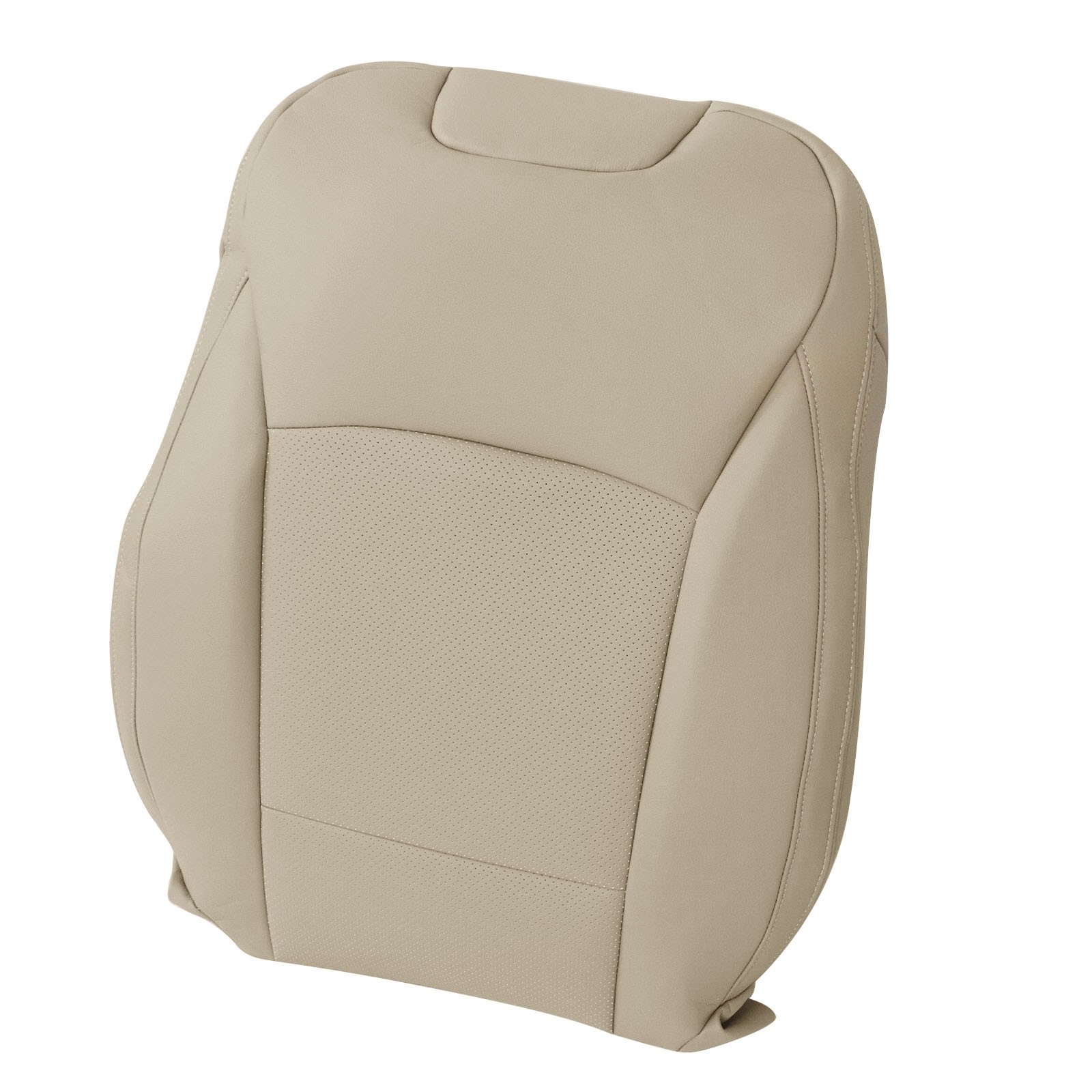 Front Bottom/Top Seat Cover Leather Tan For 2015-2019 Subaru Legacy Outback Tan