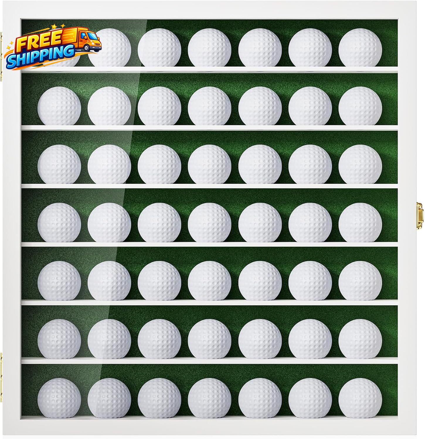 Golf Ball Display Case for 49 Balls