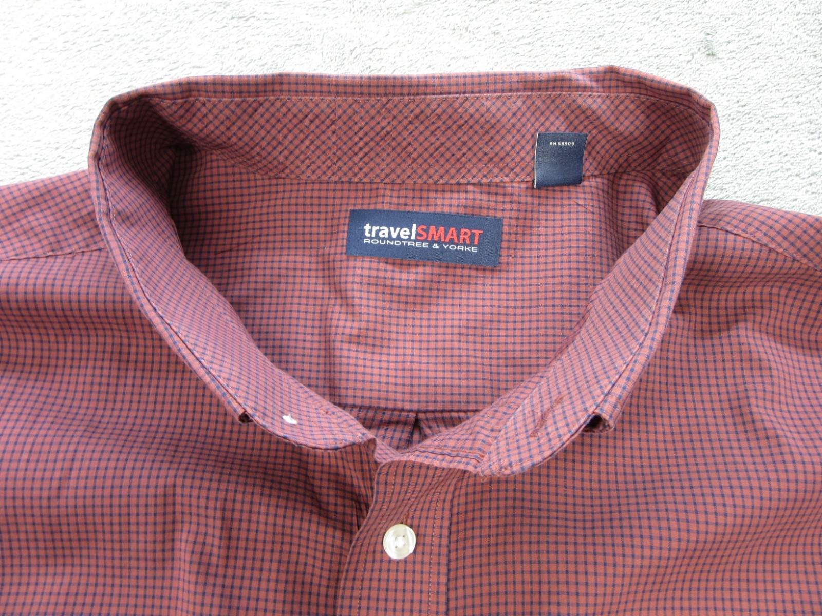Roundtree & Yorke TravelSmart Men's 3XB Check Button-Down Shirt