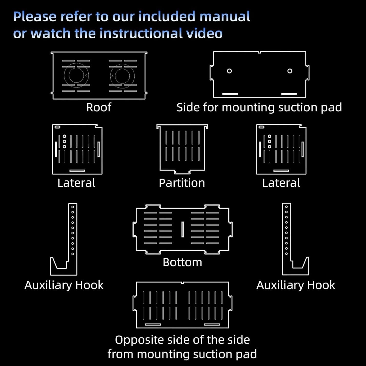 Breeder Box for Fish Tank,Fish Breeder Box for Aquarium, Guppy (2 Cells)