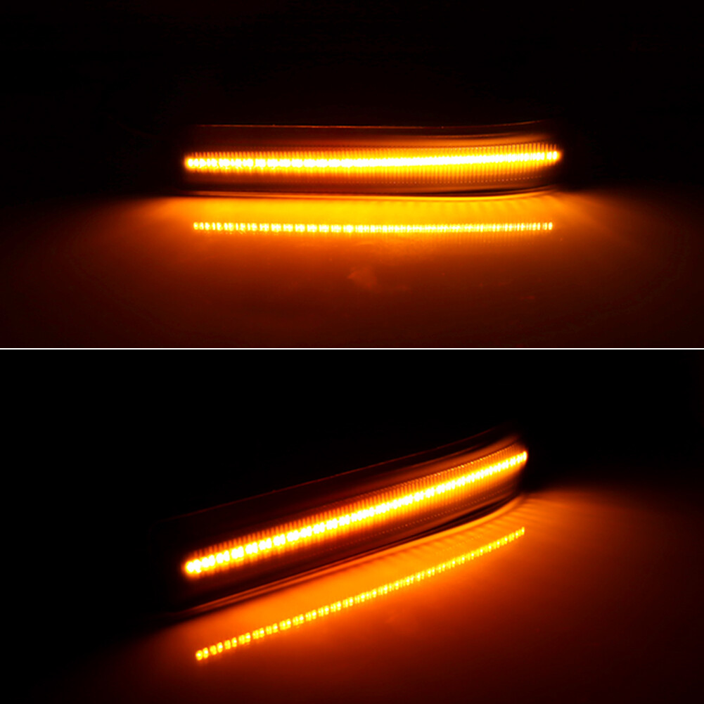 For 09-14 Ford F-150 Smoked LED Side Mirror Turn Signal Marker Reflector Lights