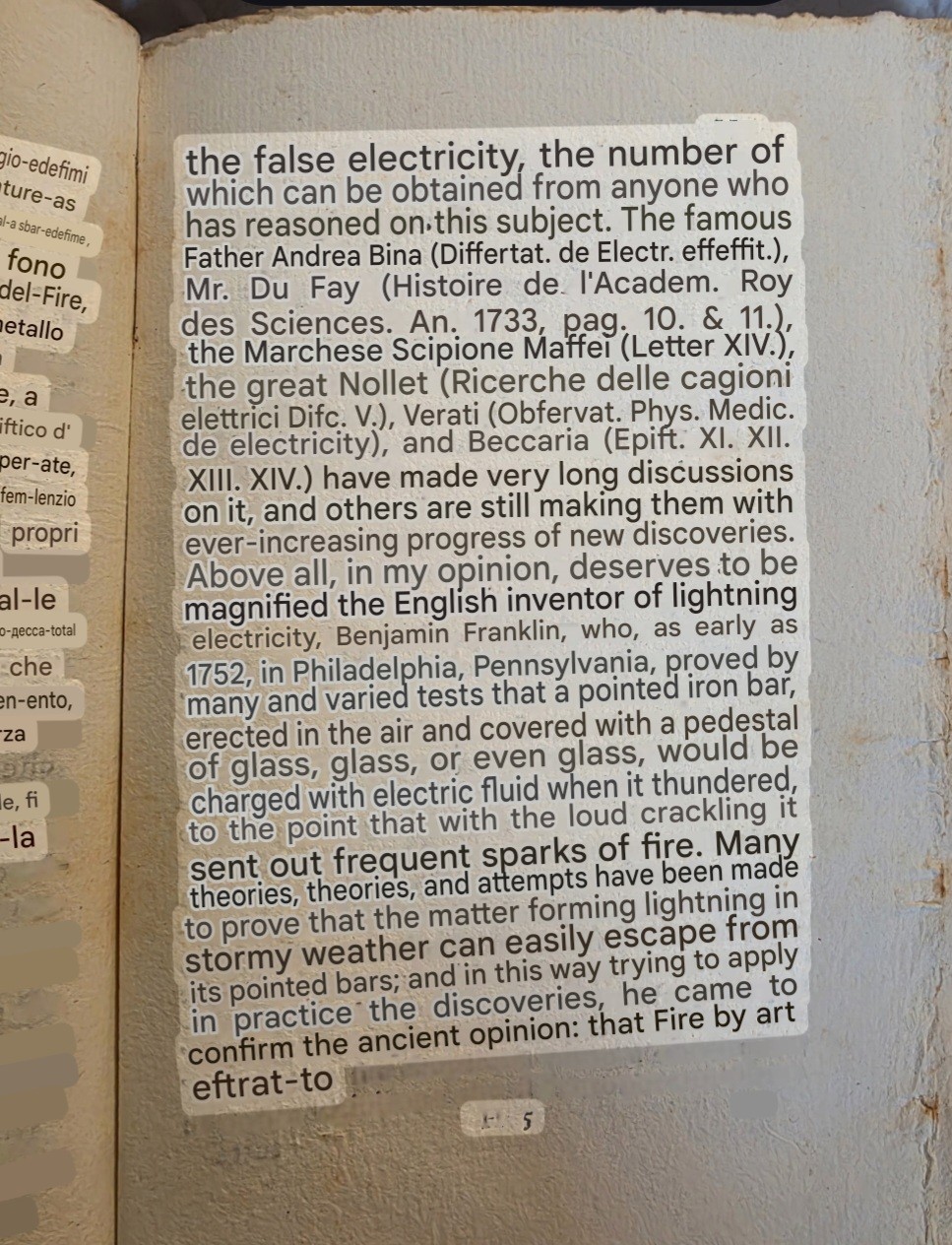 “The Theory of Fire” 1774 Rare Alchemy Florentine Text