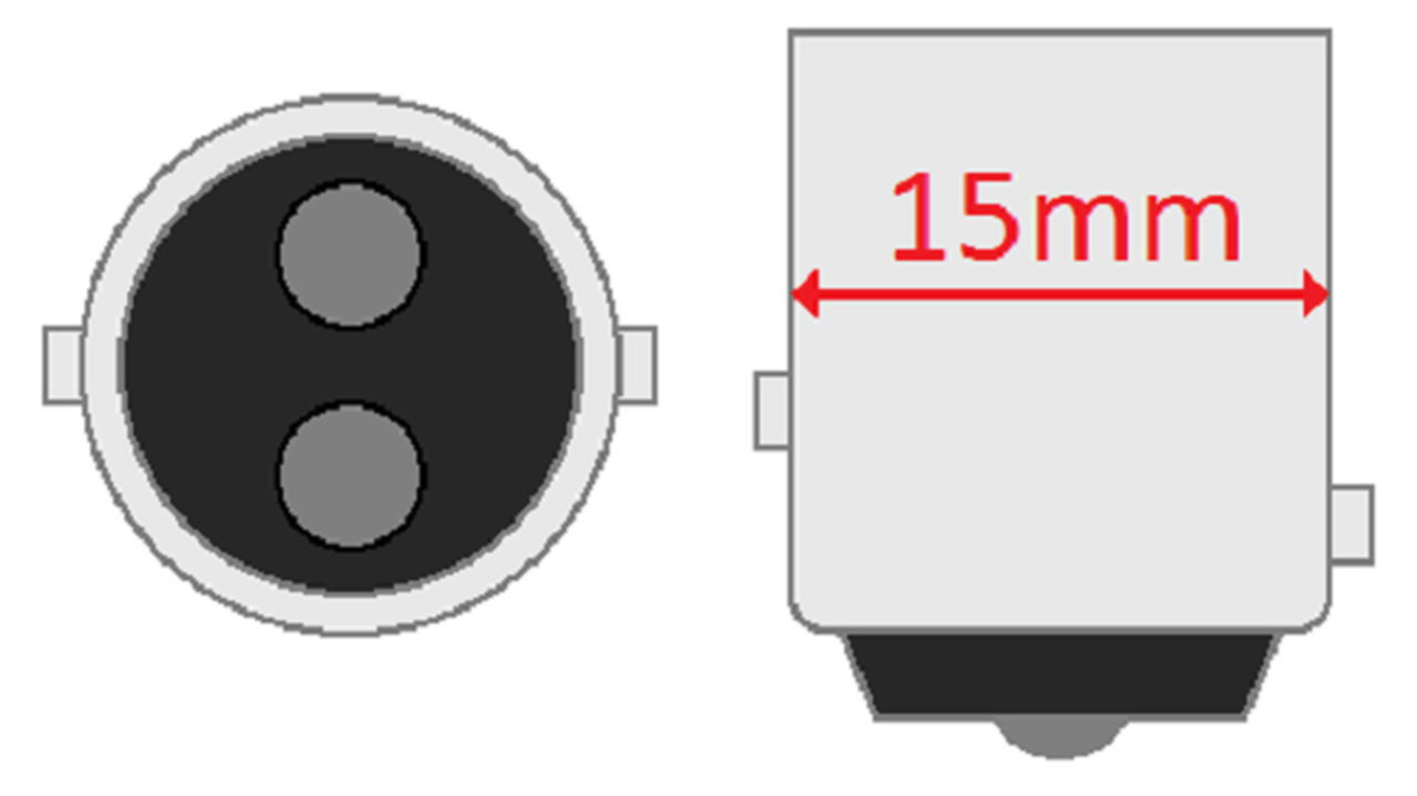 6v LED for 17/3.5w taillight bulb HONDA CM91 CT70 CT90 CT200 PC50 S65: US Seller