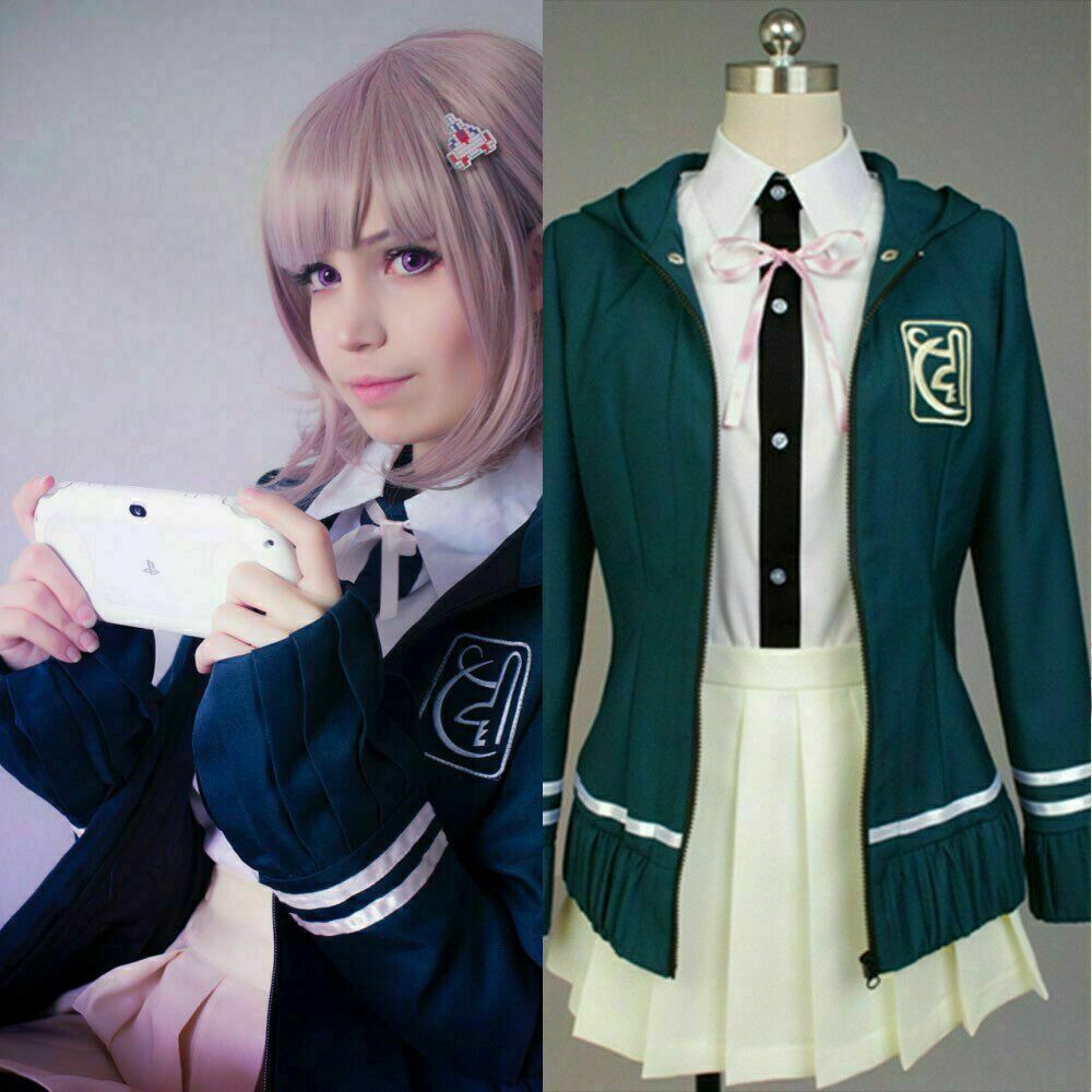 DanganRonpa Chiaki Nanami Halloween Cosplay Costume Uniform Fancy Dress
