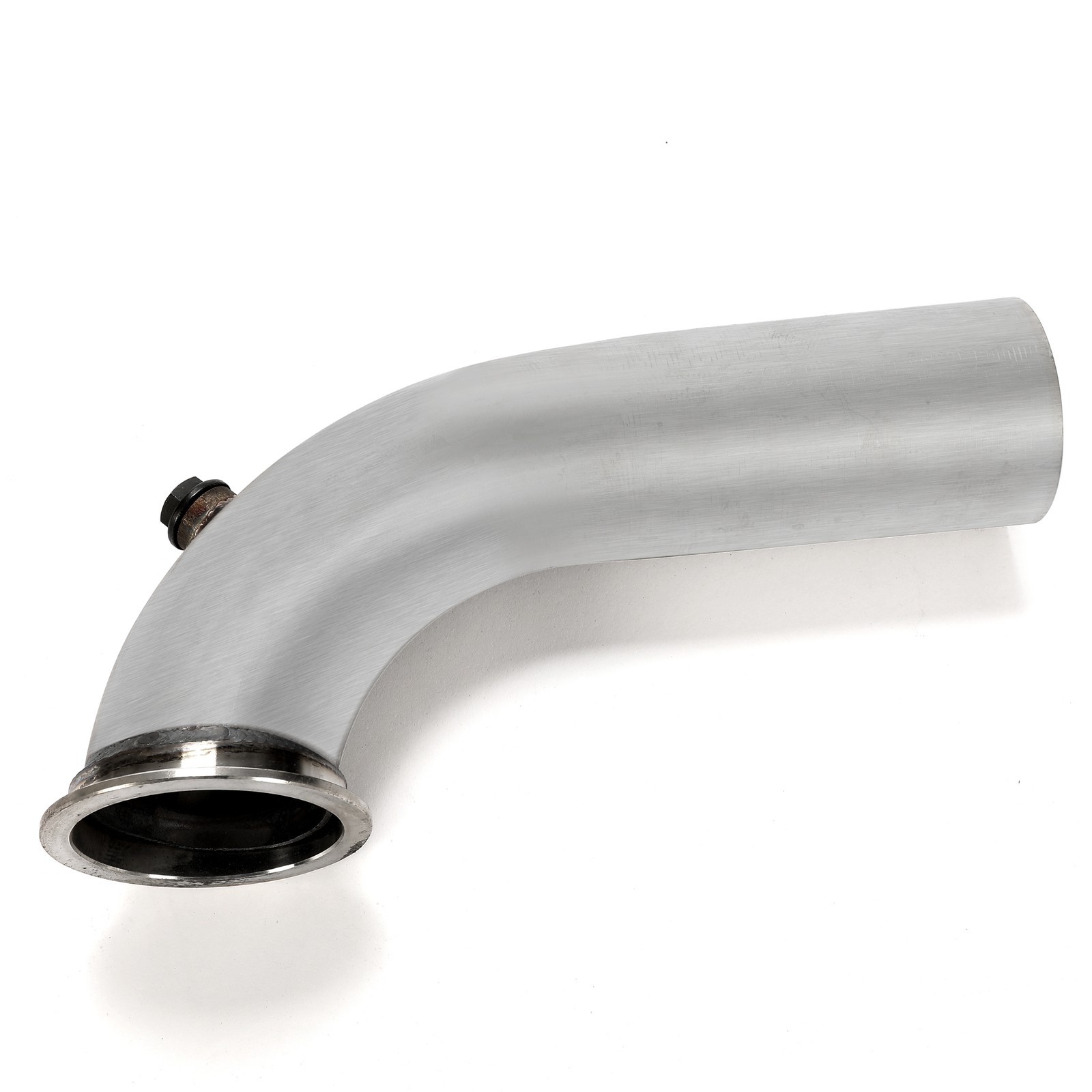 3" V-Band Adapter Down Pipe 90 Degree For Turbo HY35 HE351 409 Stainless Steel