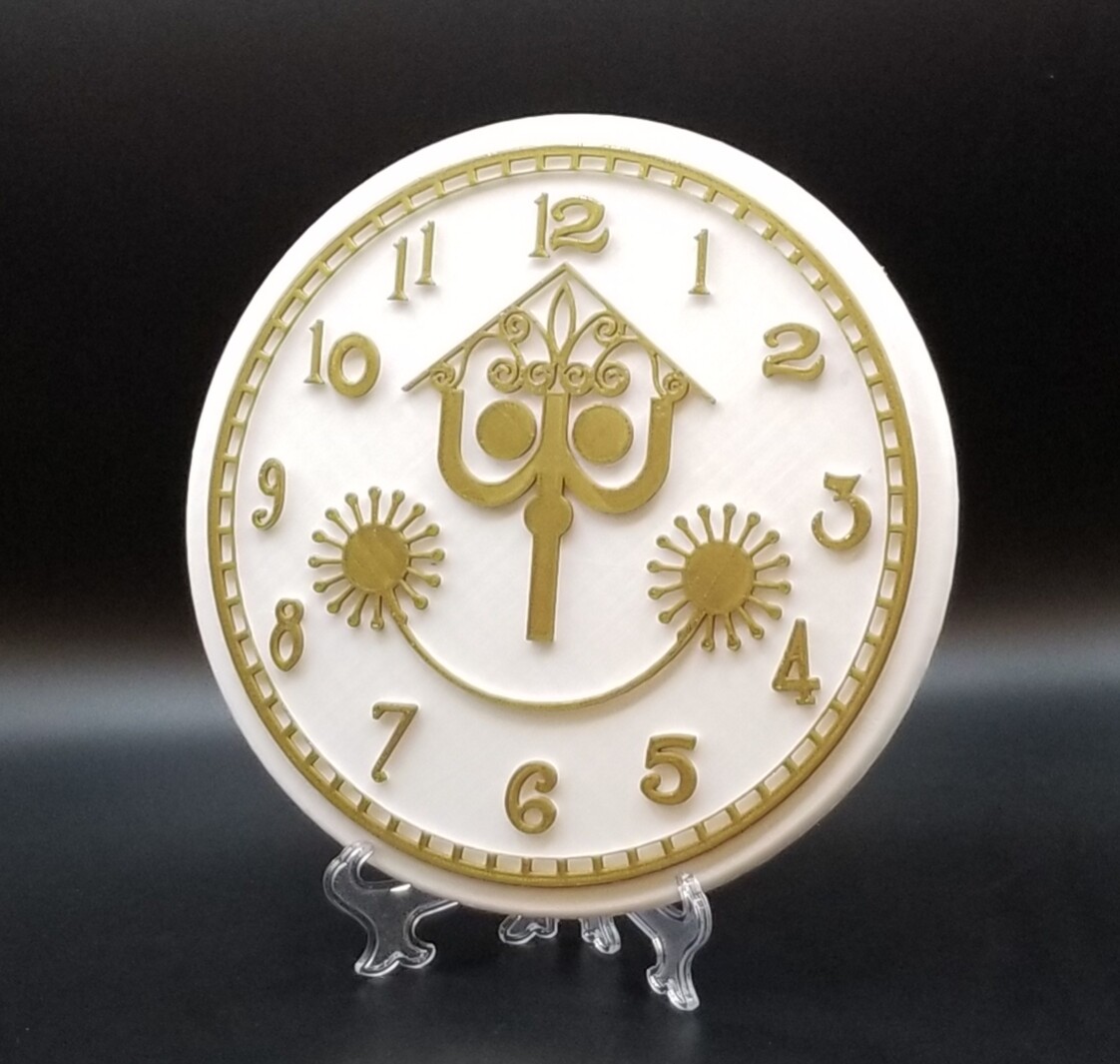 9" It's a Small World Clock Face Inspired Sign (Disney World Inspired Prop)