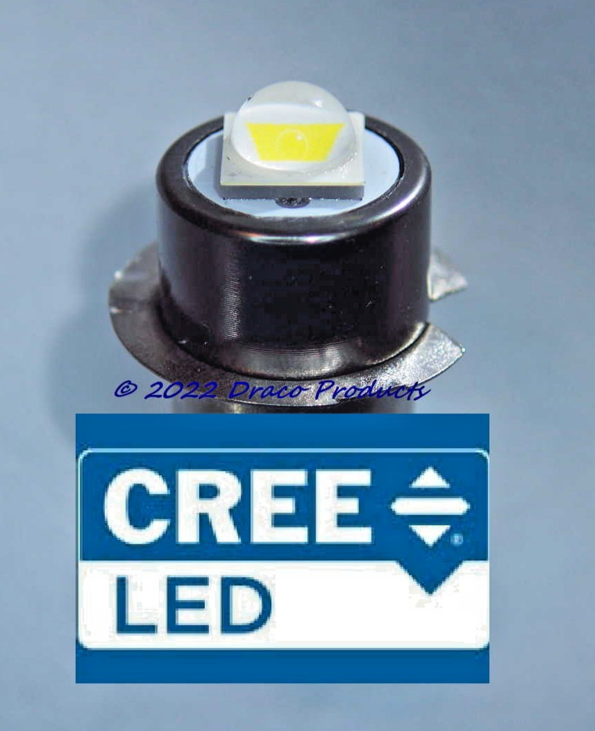 Cree LED 10W Bulb p13.5s for MAGLITE® 3-Cell Flashlight 4.5V Maglight Upgrade