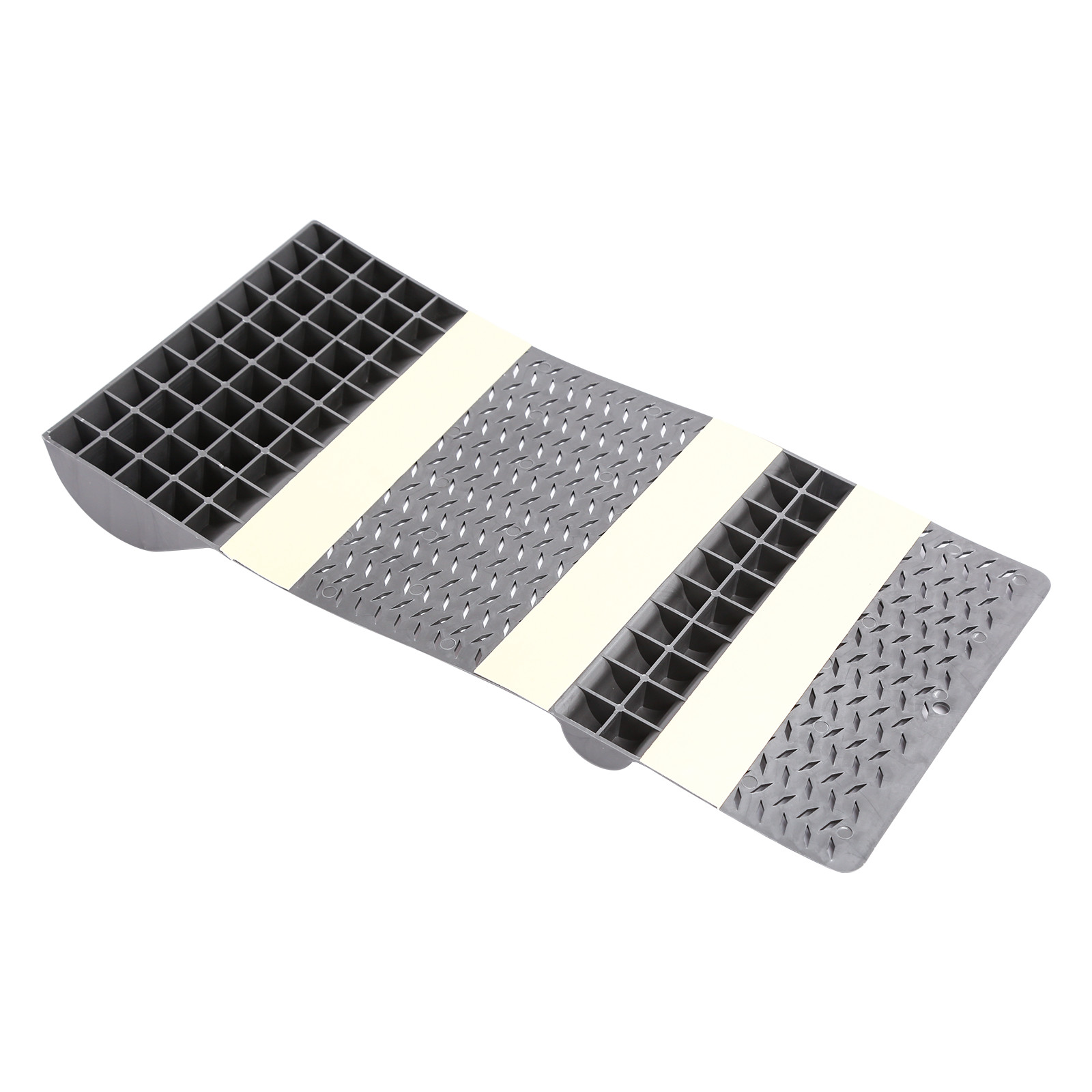 4pc Mat Car Garage Drip Tray Parking Tire Wheel Stop Park Right Safety Anti-skid