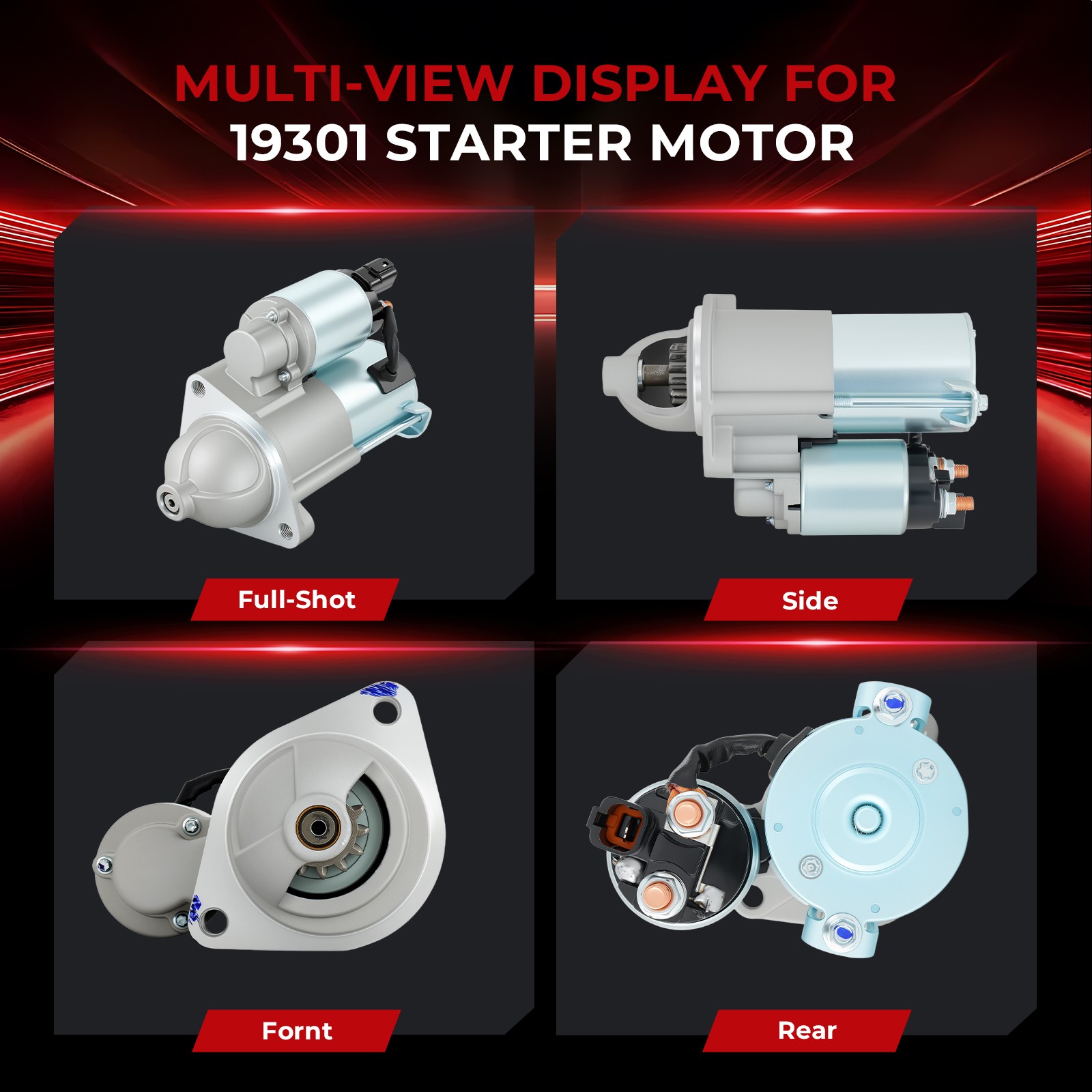 19301N Starter For Hyundai Elantra 2017-2020 Tucson 2014-2020 Kona Elantra GT