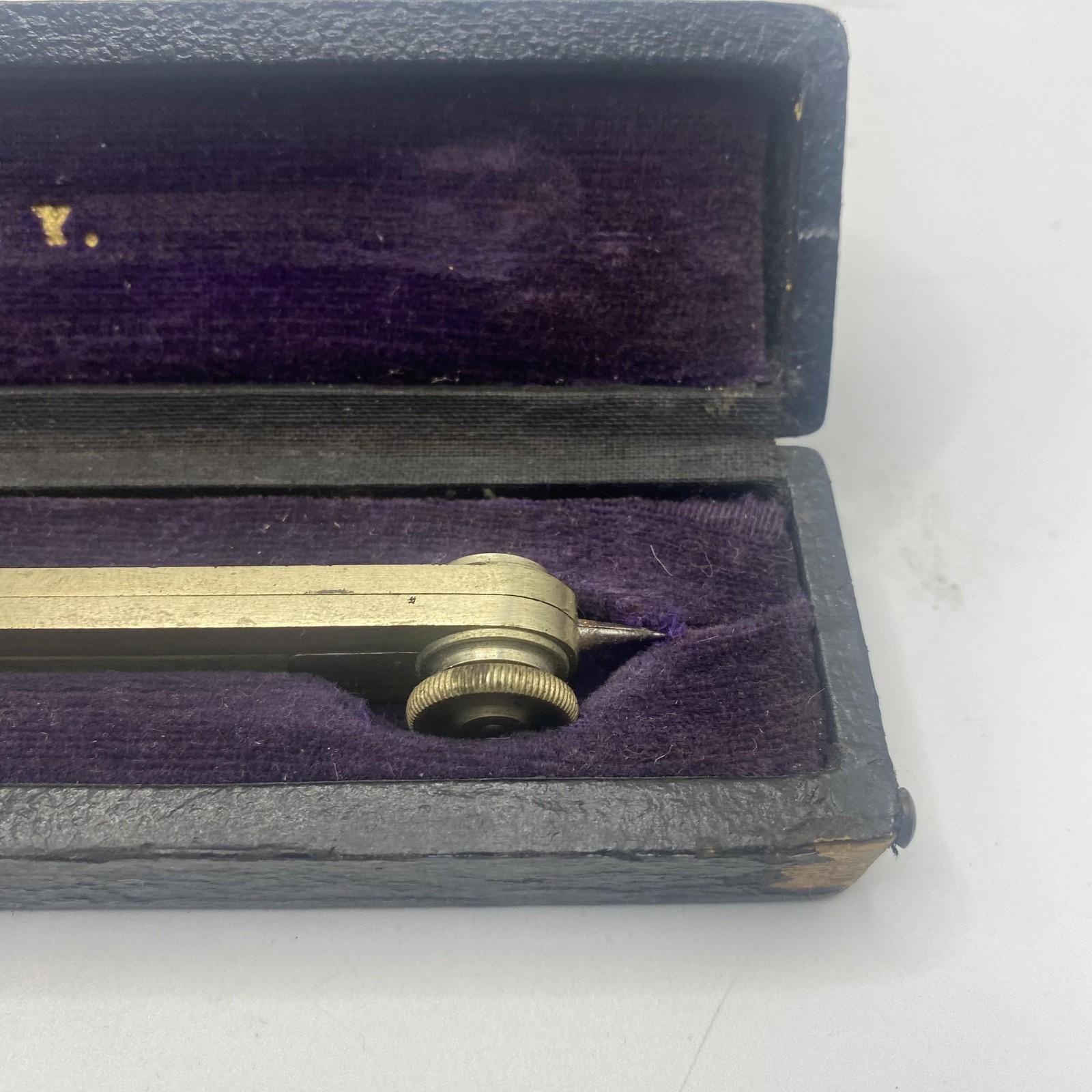 Vintage Kolesch & Co NY Brass Proportional Divider Drafting Tool Original Box