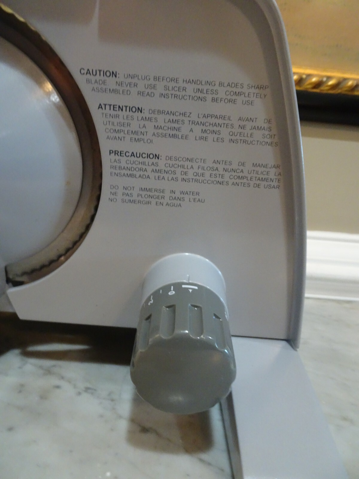 Bravetti Food/Meat Slicer Model BKS600 Meat Slicer Electric w Instruction Manual