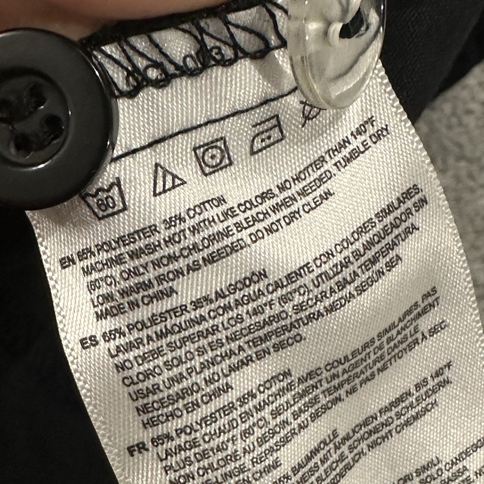 CHEF WORKS Black Short Sleeve Cook Shirt Unisex L Snap Front Utility Uniform