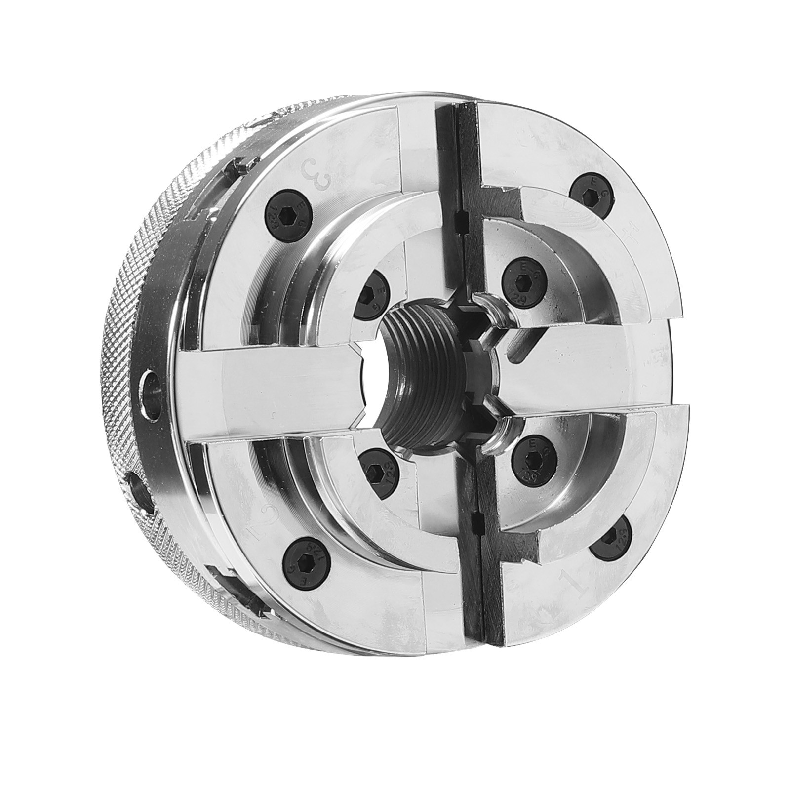 VEVOR 4 Inch Wood Lathe Chuck 4-Jaw Self-Centering Turning Chuck for Woodworking