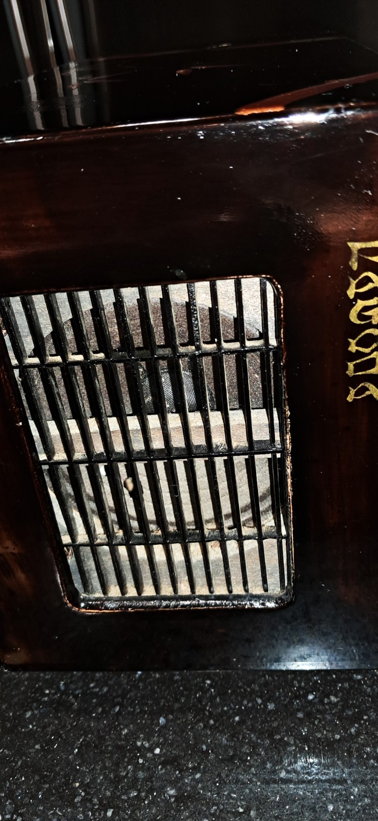 Vintage Radio Sharp Model PF-116 Pagoda RARE 1950's Japan WORKS Black Lacquer