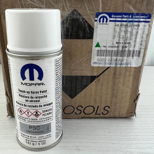 Mopar Jeep Dodge Chrysler PSC Metallic Silver Touch Up Spray Paint