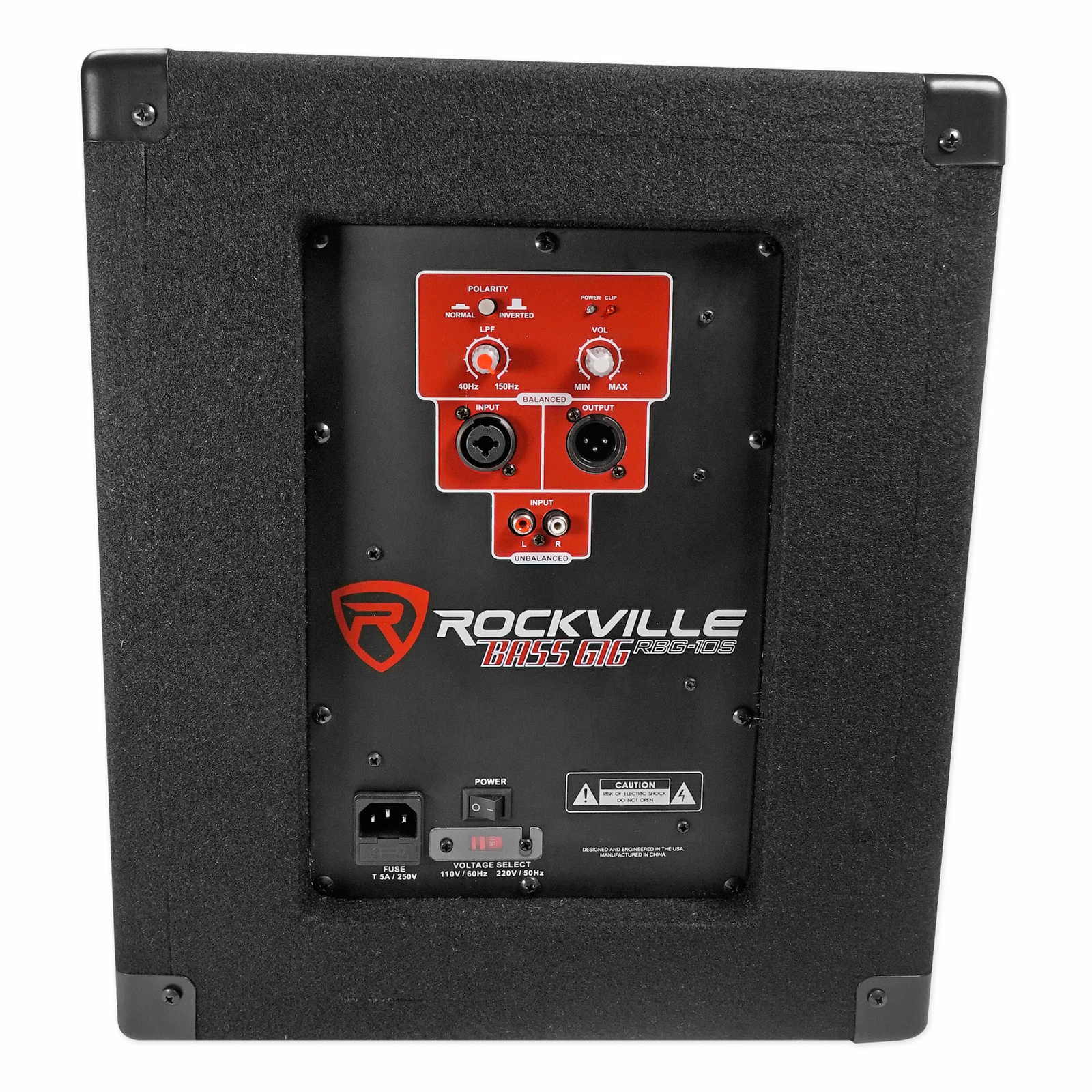 New Rockville RBG10S Bass Gig 10" 1200 Watt Active Powered PA Subwoofer DJ/Pro