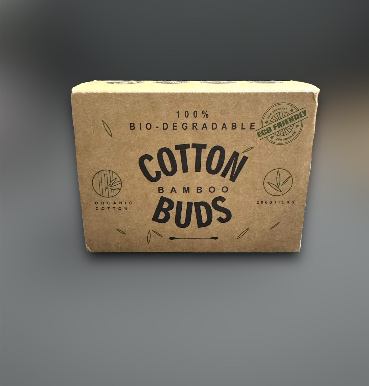 Bamboo Qtips Cotton Buds with Wooden Sticks QTips for Ears Swabs 2 Box 400 Count