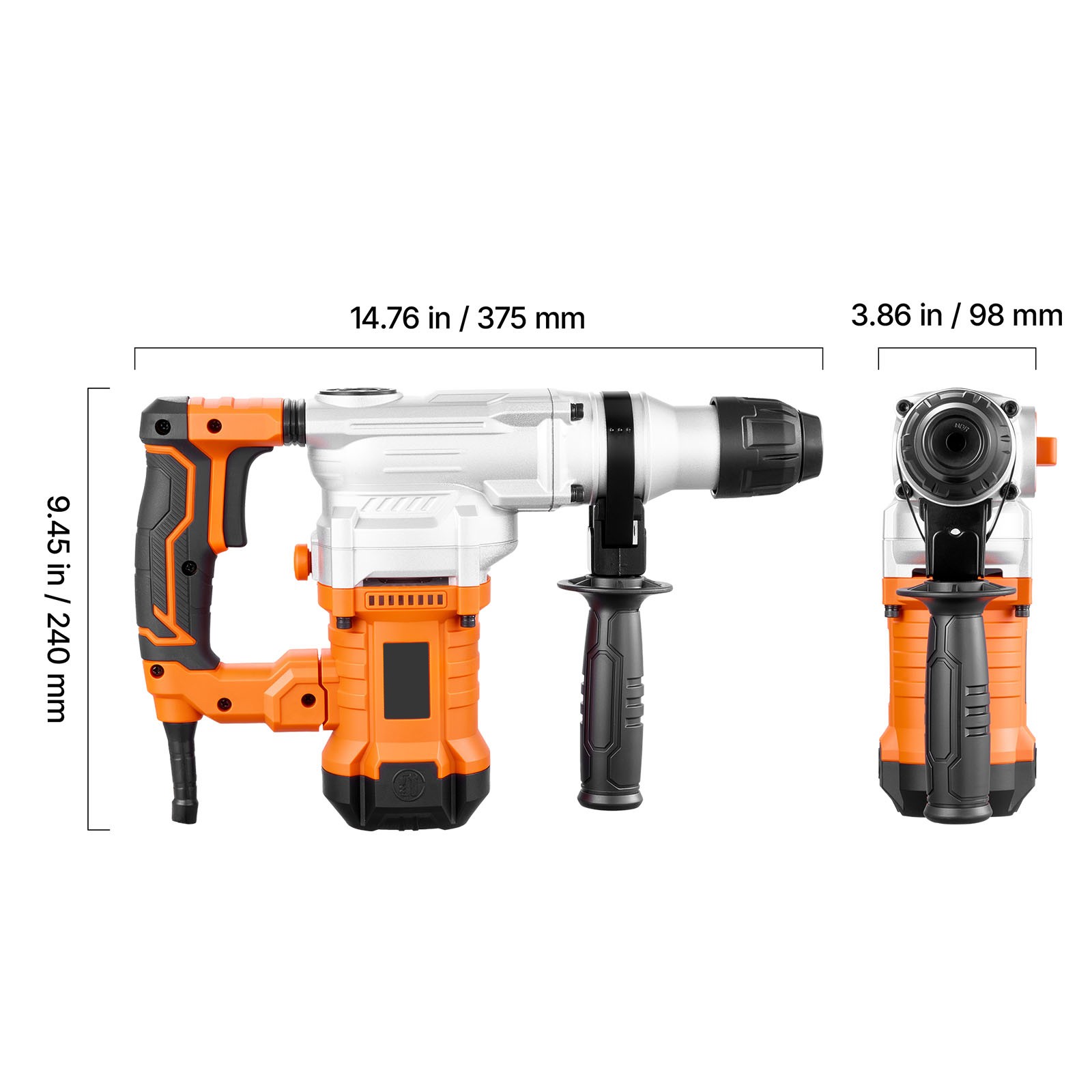 Uimoso Rotary Hammer Drill 1-1/8 in SDS-Plus Electric for Concrete and Masonry