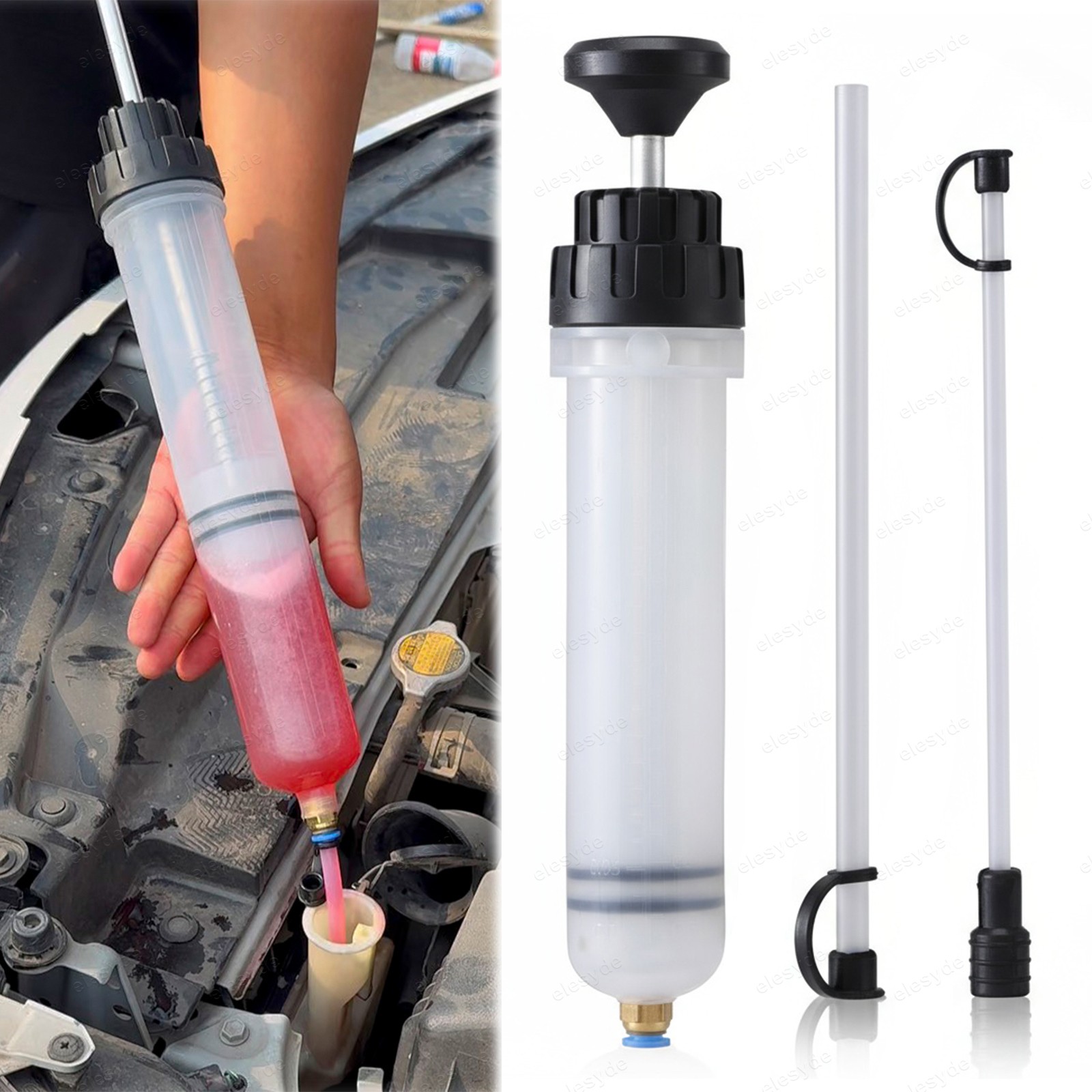 Fluid Extraction Filling Syringe Transfer Liquid Pump Oil Extractor Automotive