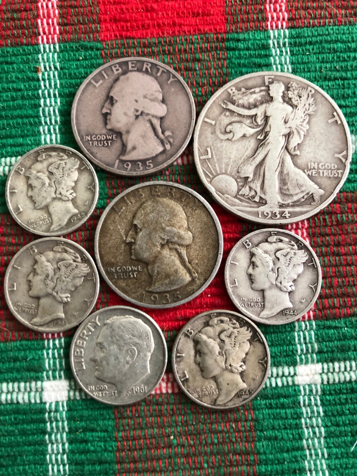 U.S. Silver Coins - Motherlode Mixed Lot #3 - $ 1.50 Face Value - Bargain  LOOK!